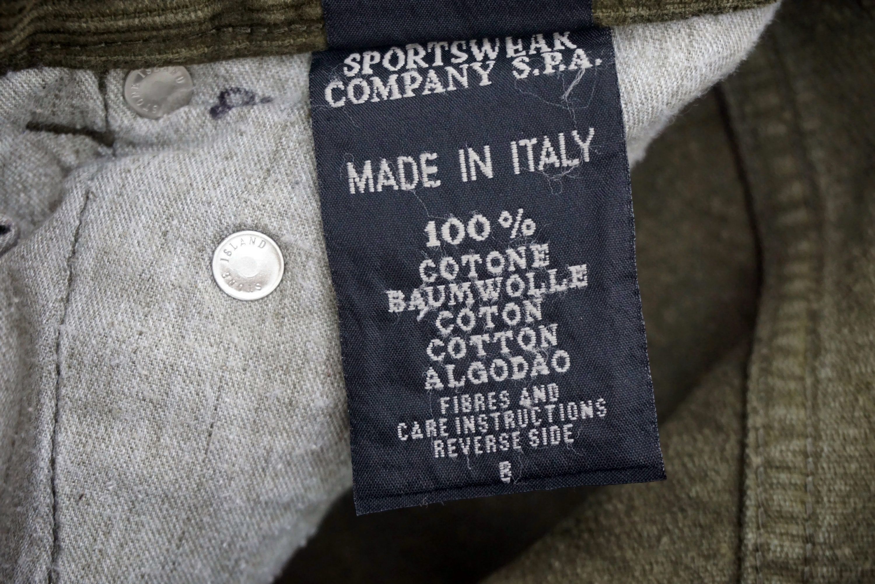 Stone Island Cropped Corduroy Pants Size W28xL26 Made in Italy Size US 28 / EU 44 - 17 Thumbnail