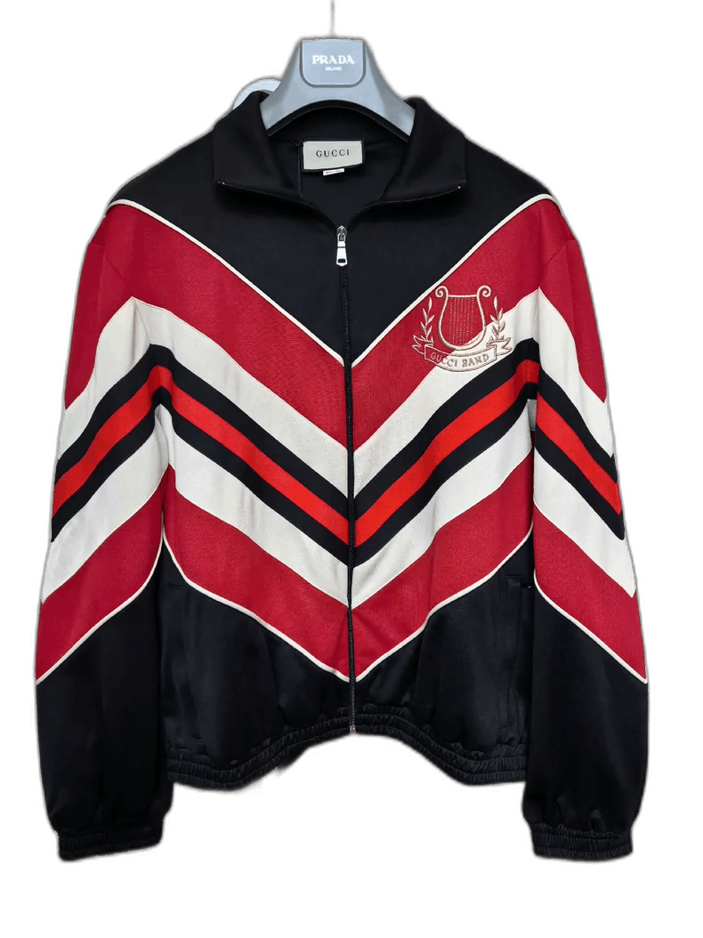 Gucci Gucci Red and Black Jacket with Embroidery Size US M / EU 48-50 / 2 - 1 Thumbnail