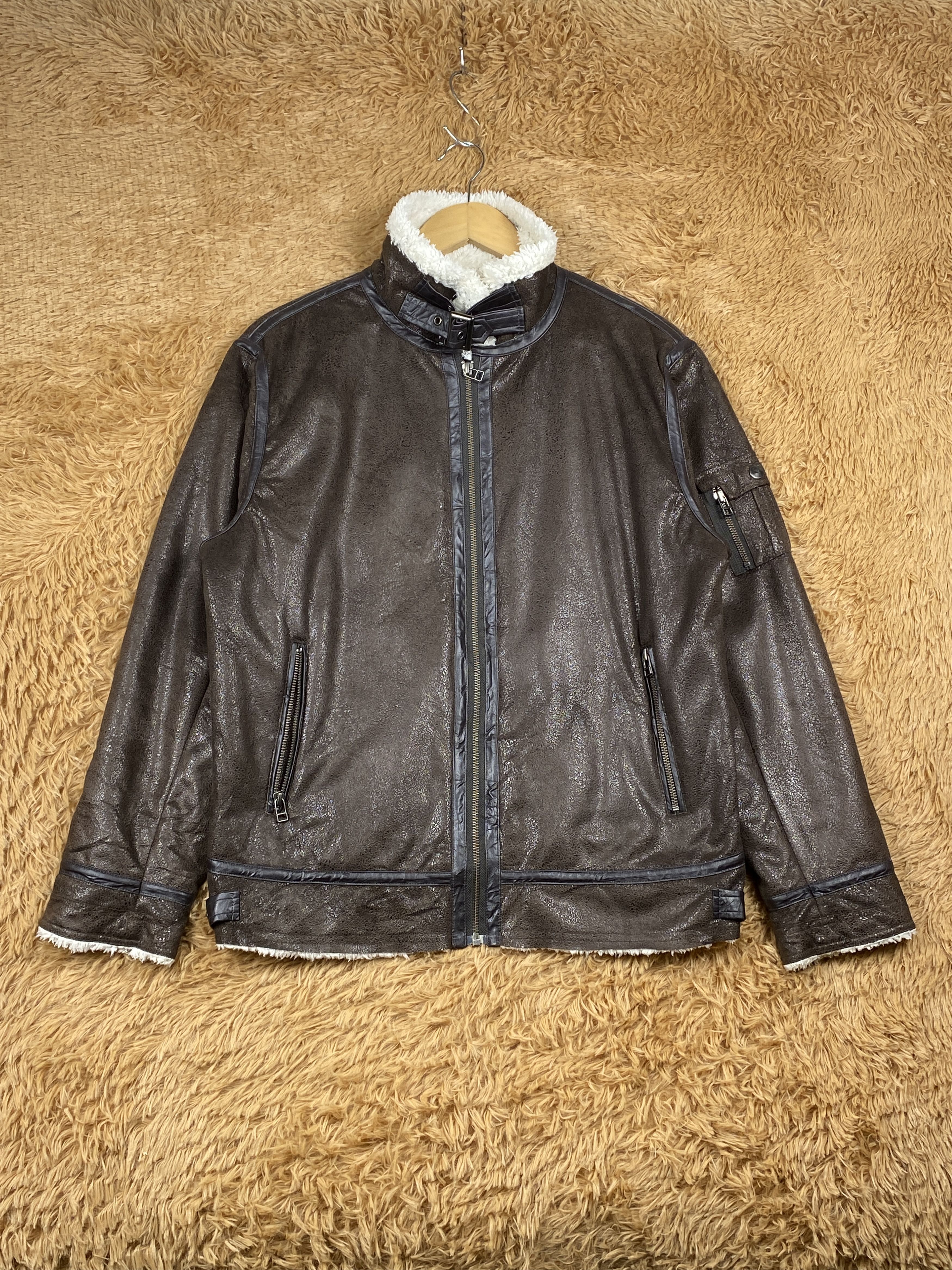 Japanese Brand Vintage Active Time Men Sherpa Lining Jacket J1711 Size US M / EU 48-50 / 2 - 1 Thumbnail