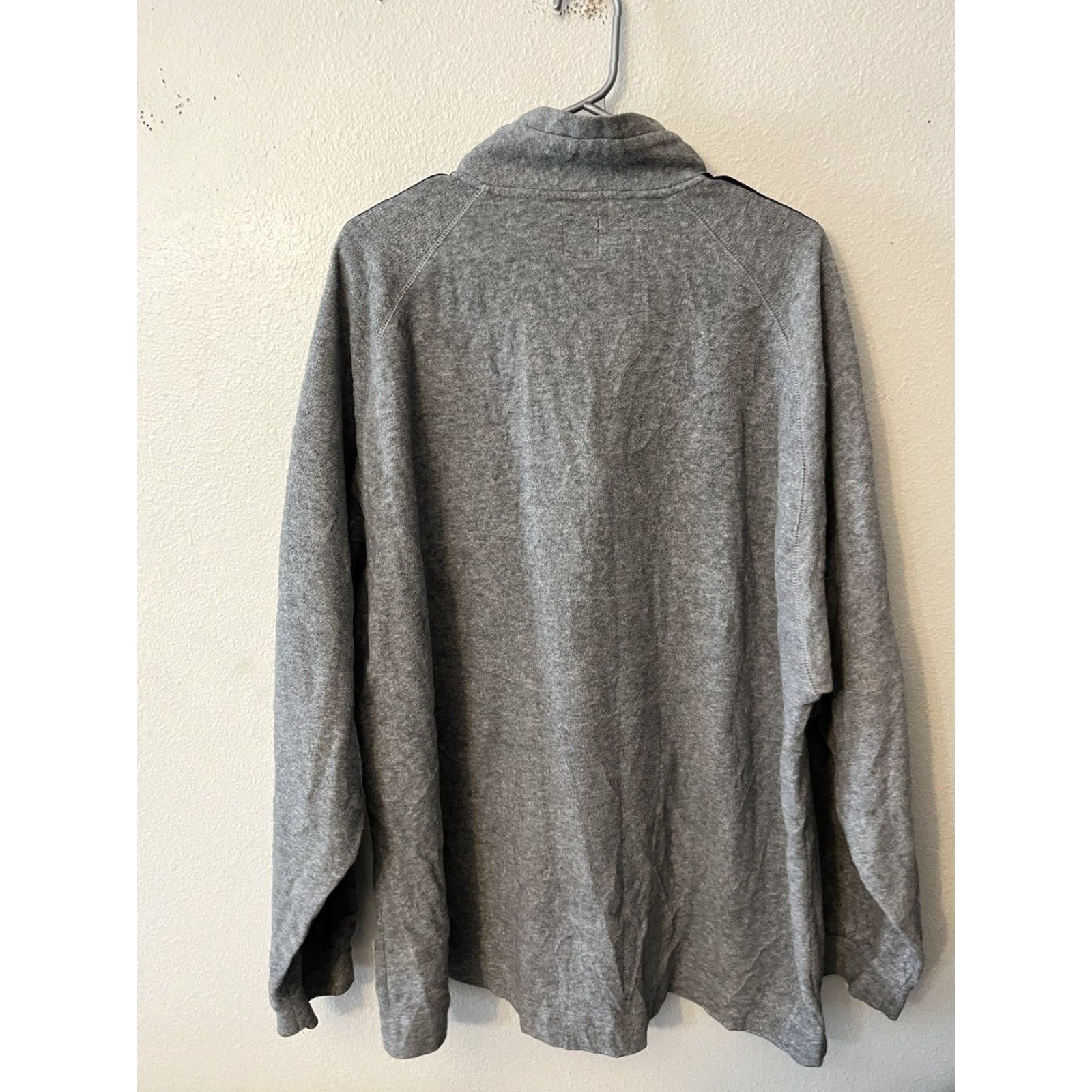 Gap GAP Mens Sweater 2XL 1/4 Zip Long Sleeve Mock Neck Gray Polyester Blend Vintage Pullover Casual Knit Shirt Mens Size US XXL / EU 58 / 5 - 3 Thumbnail