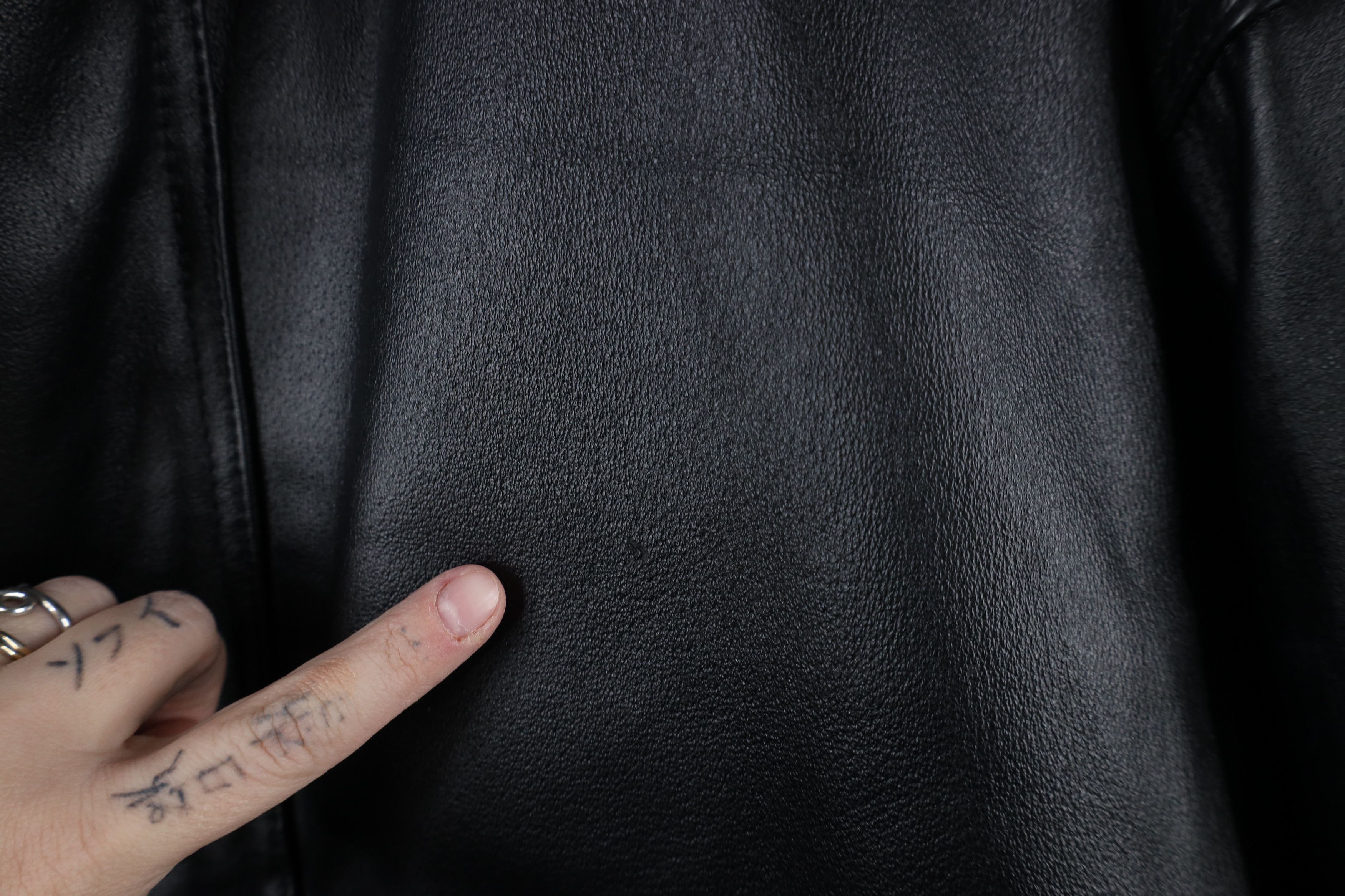 Vintage Vintage 90s Streetwear Leather Flight Bomber Jacket Black Size US L / EU 52-54 / 3 - 7 Thumbnail
