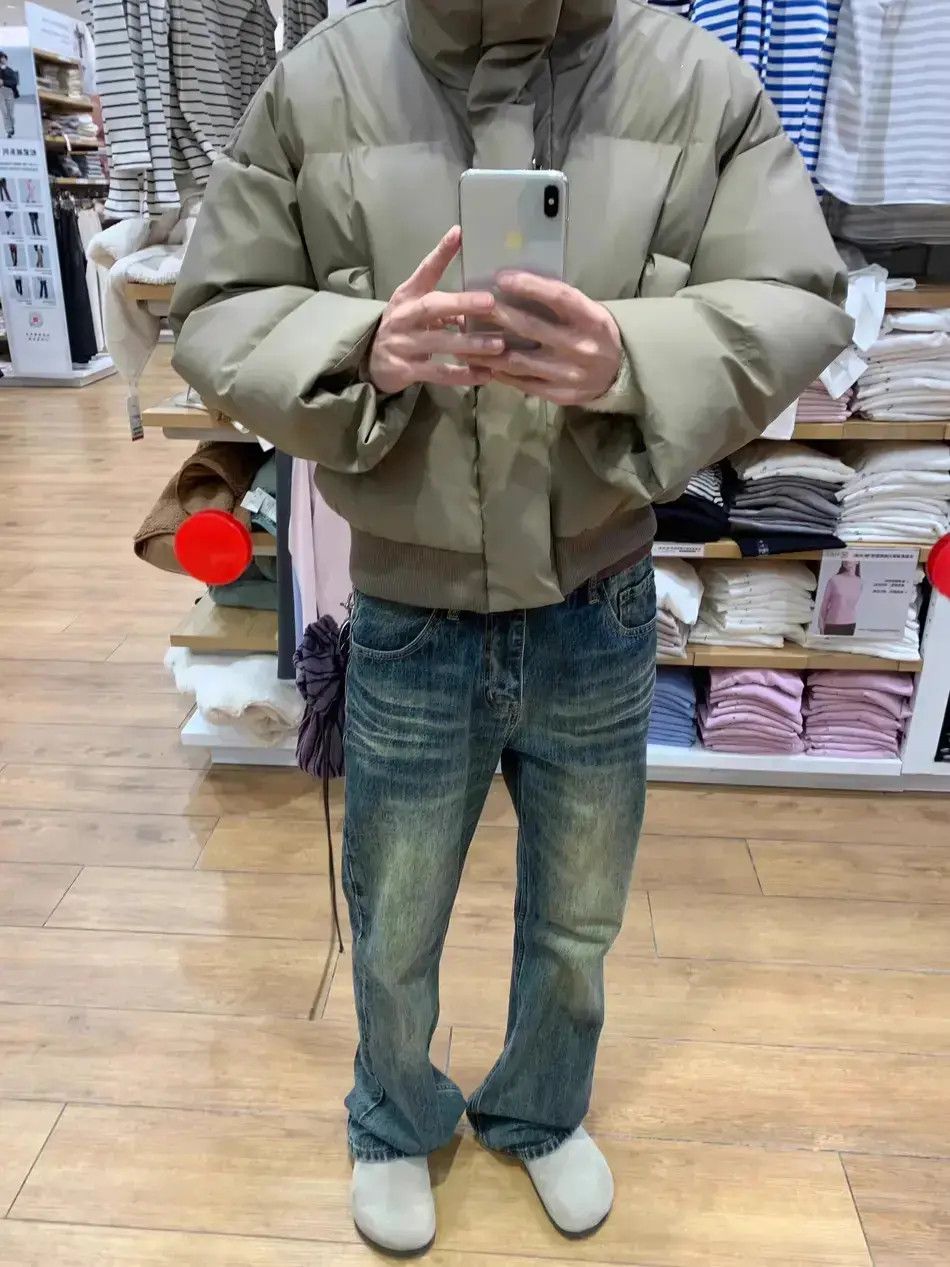Japanese Brand Retro washed cat whisker micro flared jeans Size US 32 / EU 48 - 3 Thumbnail