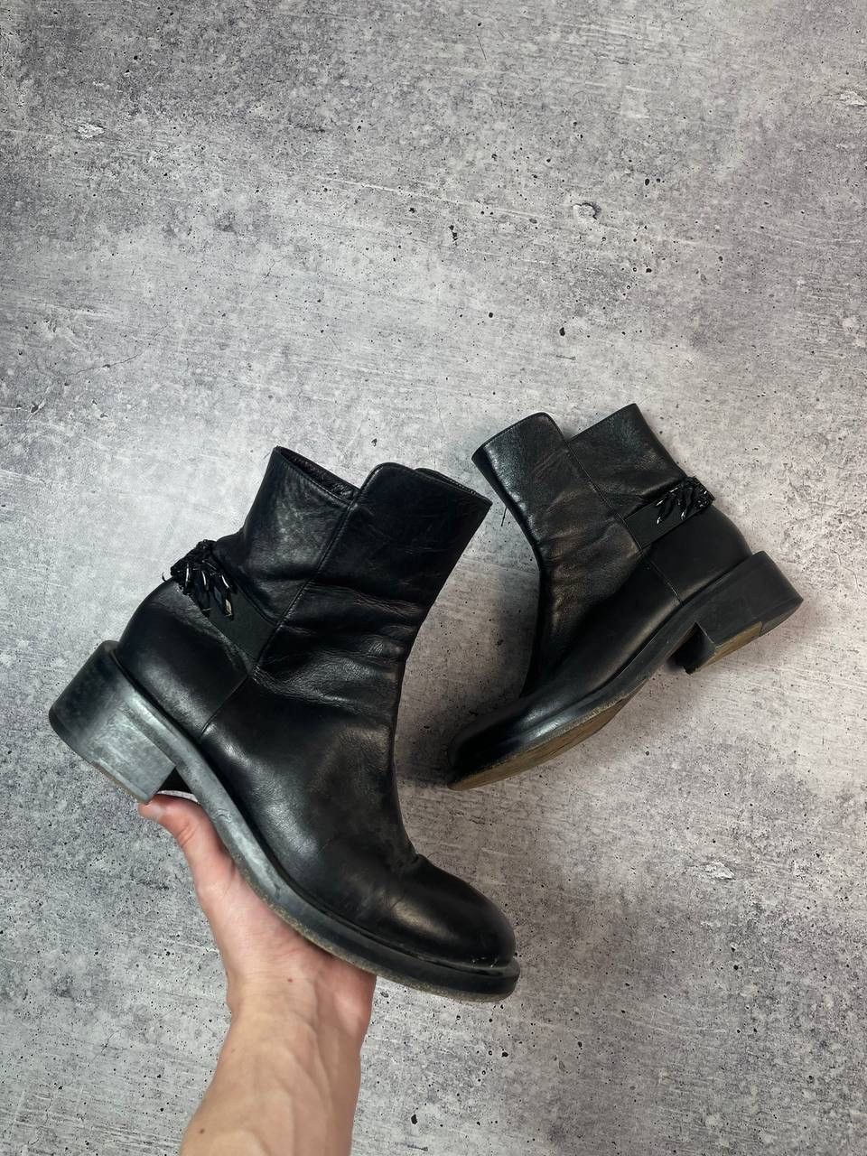 A.S.98 Vintage 00s AS98 Airstep Style Ankle Leather Boots Y2K Size US 9 / IT 39 - 1 Thumbnail