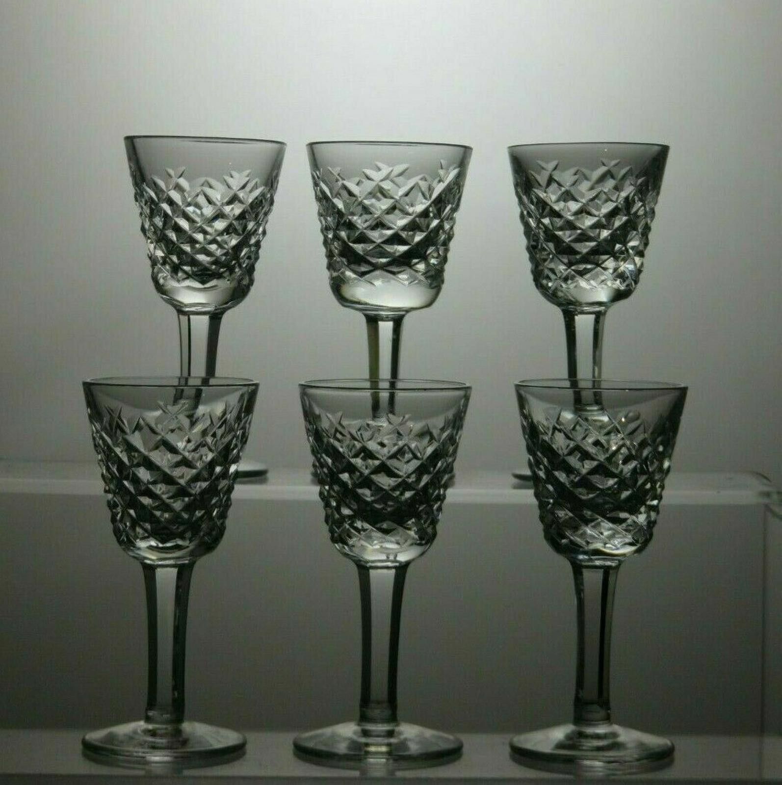 Other Waterford Crystal Alana Cut Liqueur Set Of 6 Glasses 3 1/2" Size ONE SIZE - 2 Thumbnail