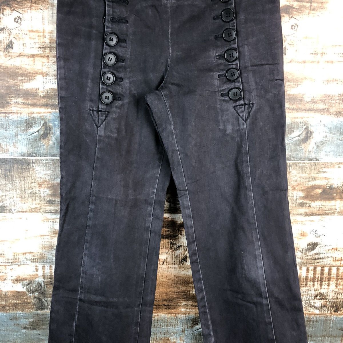 Japanese Brand × Vintage DL Homspun made in japan Dark Blue Casual Pants #C096 Size US 28 / EU 44 - 5 Thumbnail