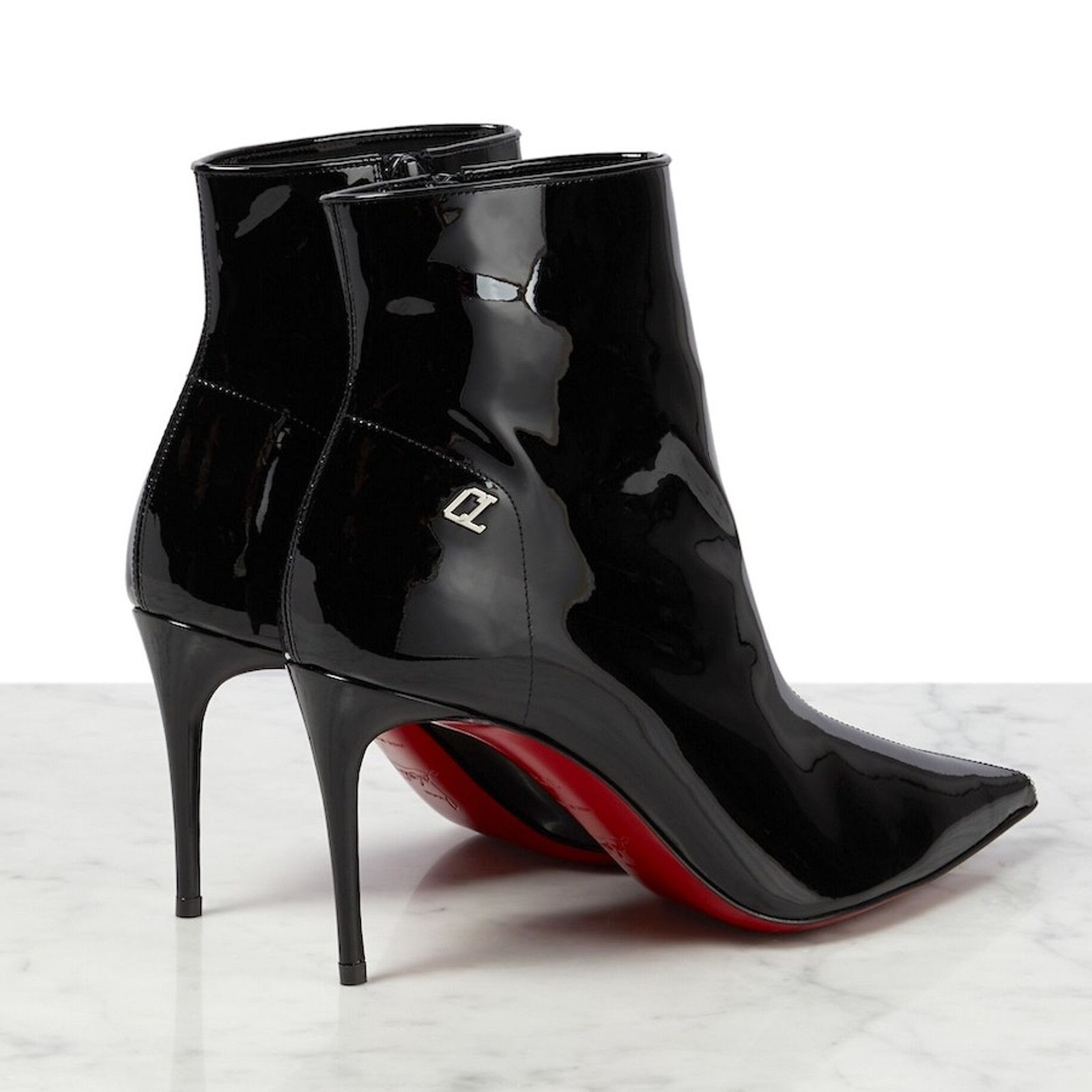 Christian Louboutin Christian Louboutin Sporty Kate Patent Boots Black 37.5 Size US 7.5 / IT 37.5 - 4 Thumbnail