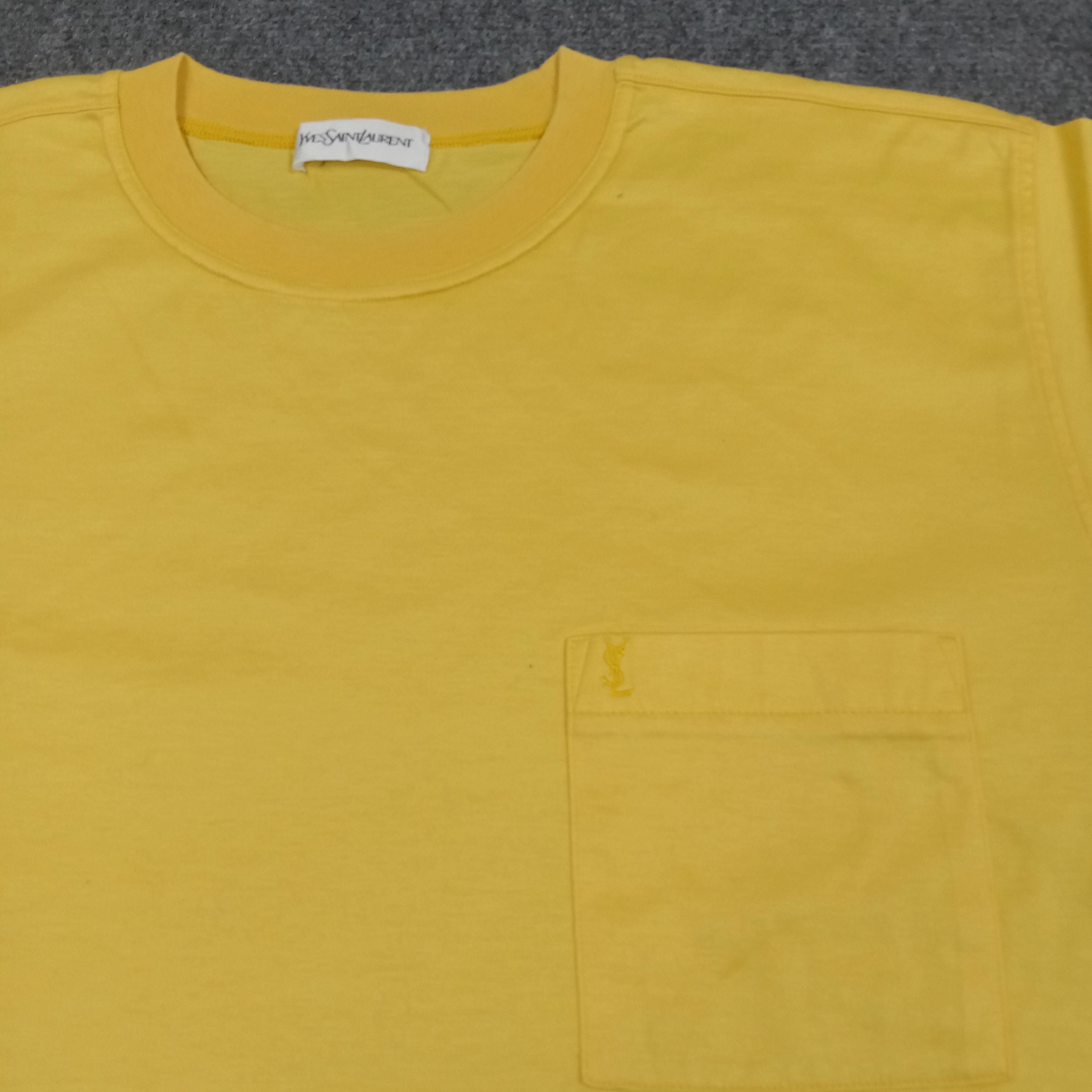 Vintage × Yves Saint Laurent Yves Saint Laurent Italian Brand Pocket Tshirt Size US L / EU 52-54 / 3 - 2 Thumbnail