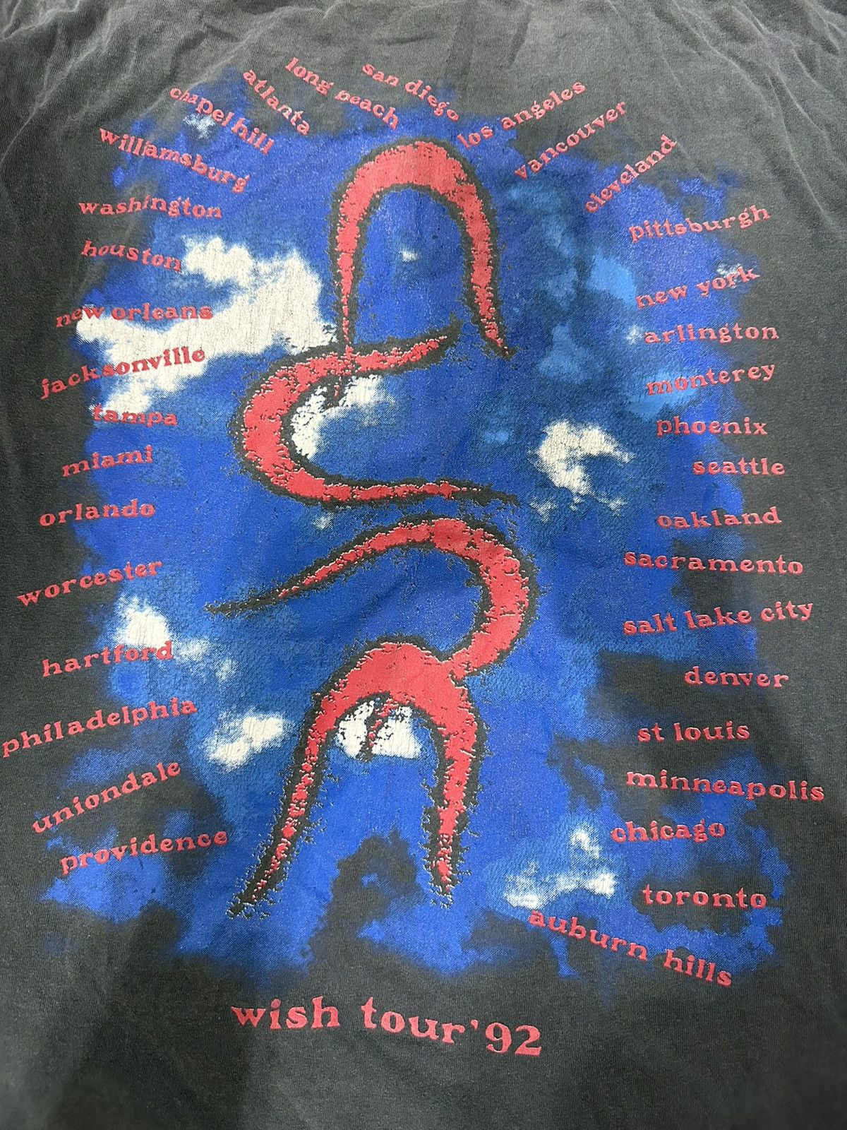 The Cure Vintage 1990's The Cure Wish Tour 92 T-Shirt Size US XL / EU 56 / 4 - 14 Thumbnail