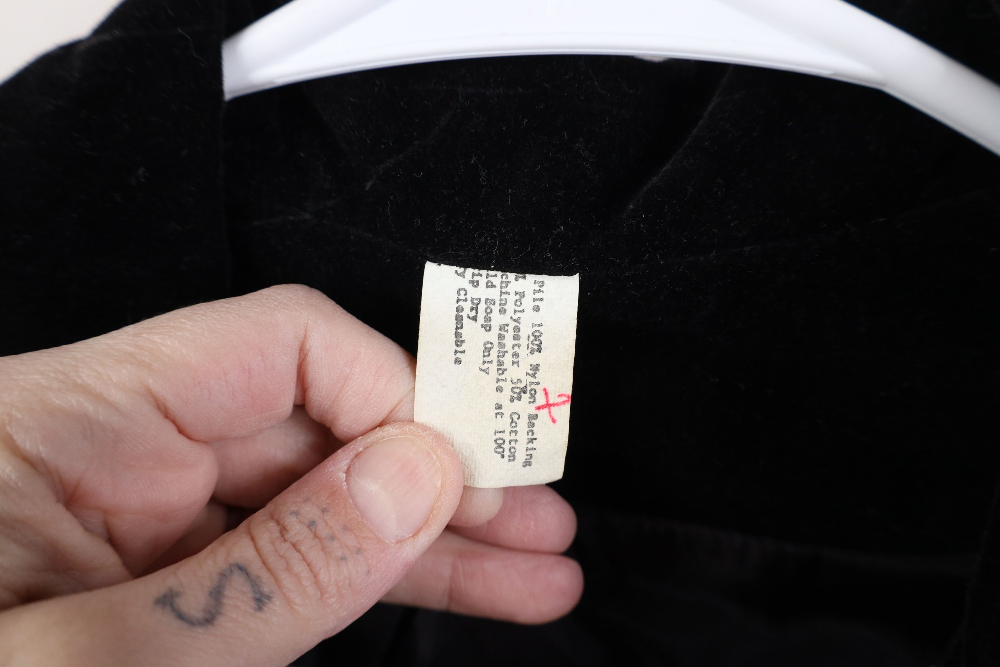 Vintage Vintage 60s Streetwear Velvet Velour Blazer Jacket Black USA Size L / US 10 / IT 46 - 9 Thumbnail