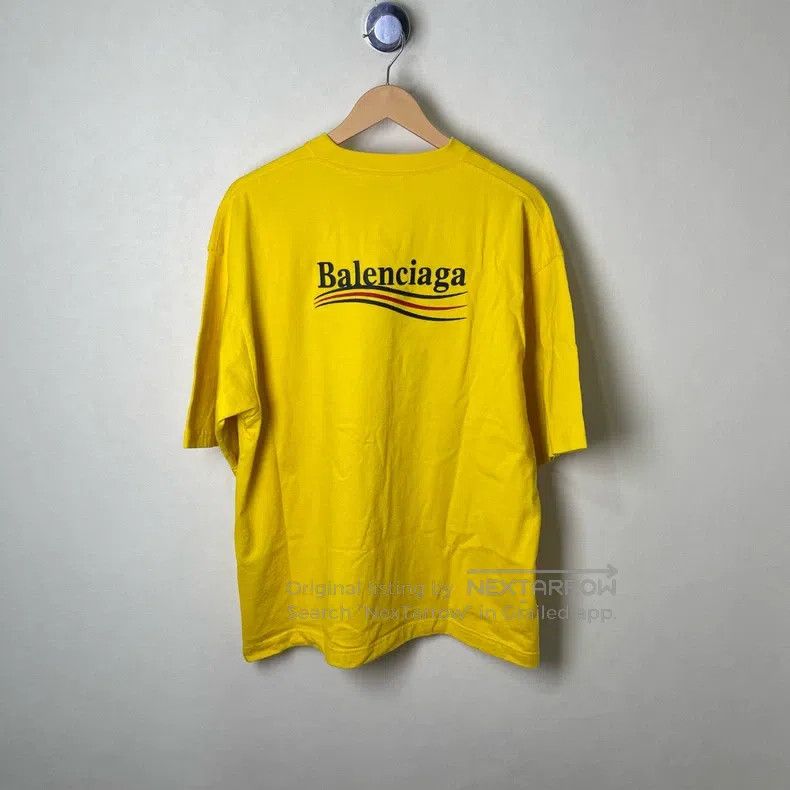 Balenciaga Balenciaga Yellow embroidered cola short sleeve M Size US M / EU 48-50 / 2 - 1 Thumbnail