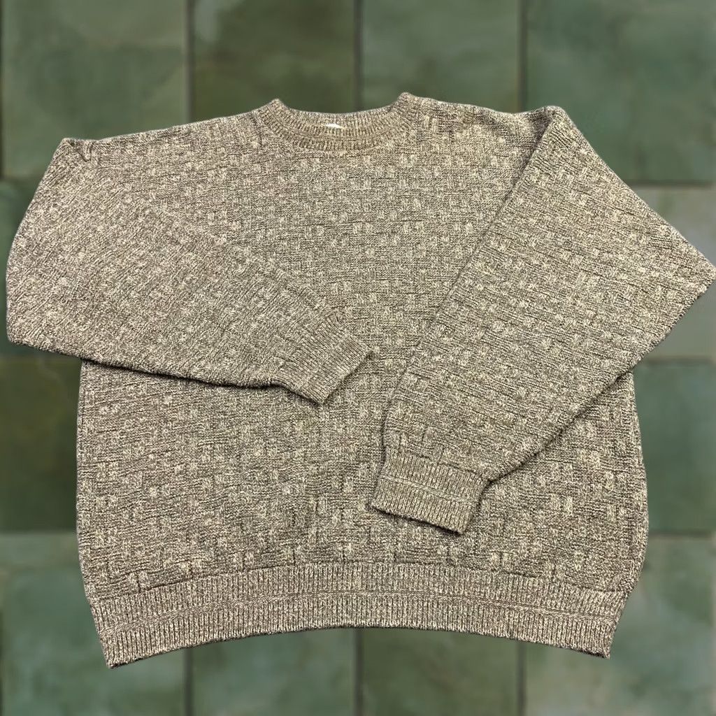 Vintage VINTAGE Cricketeer Knit Sweater XL Crew Neck 100% Cotton Brown Men Pullover 90s Outdoor Size US XL / EU 56 / 4 - 1 Thumbnail