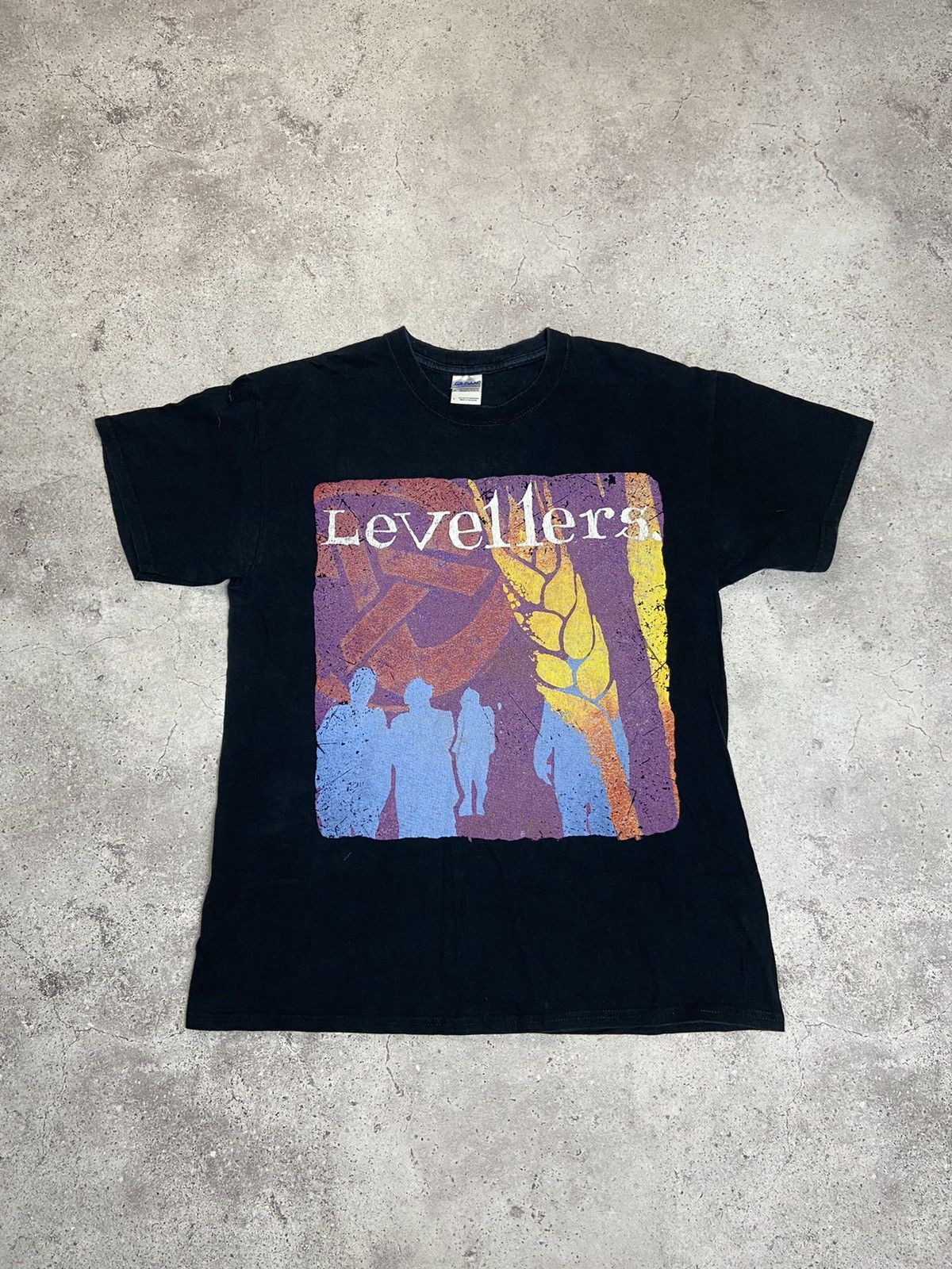 Band Tees × Vintage 90s Vintage Levellers Alternative Rock Band T-Shirt Size US L / EU 52-54 / 3 - 1 Thumbnail