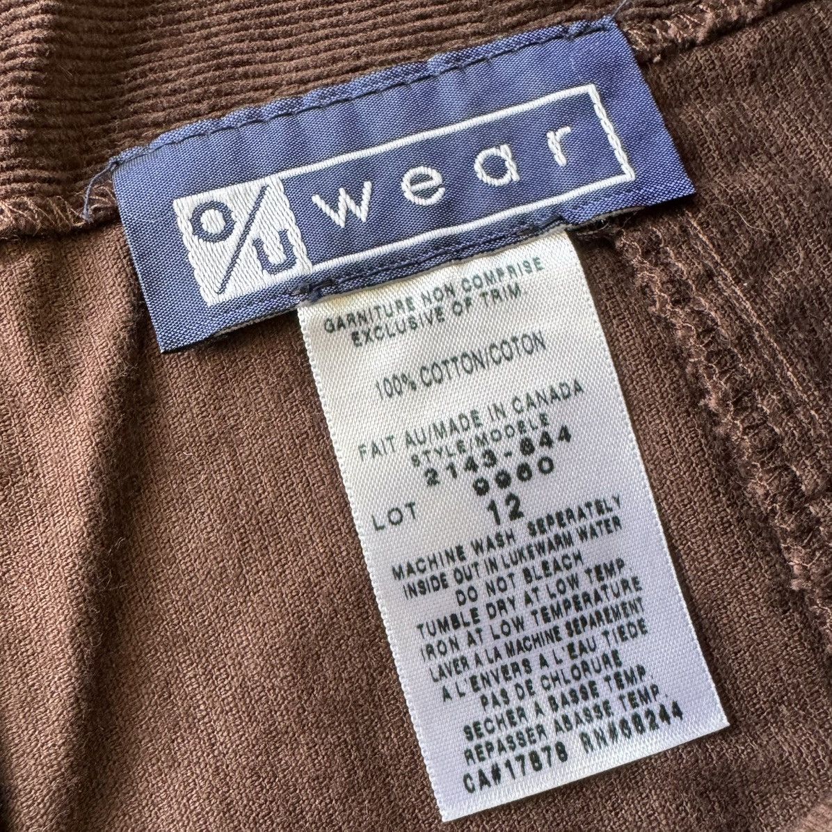 Other Vintage Y2K corduroy A-Line skirt with zipper detail Size 34" / US 12 / IT 48 - 4 Thumbnail