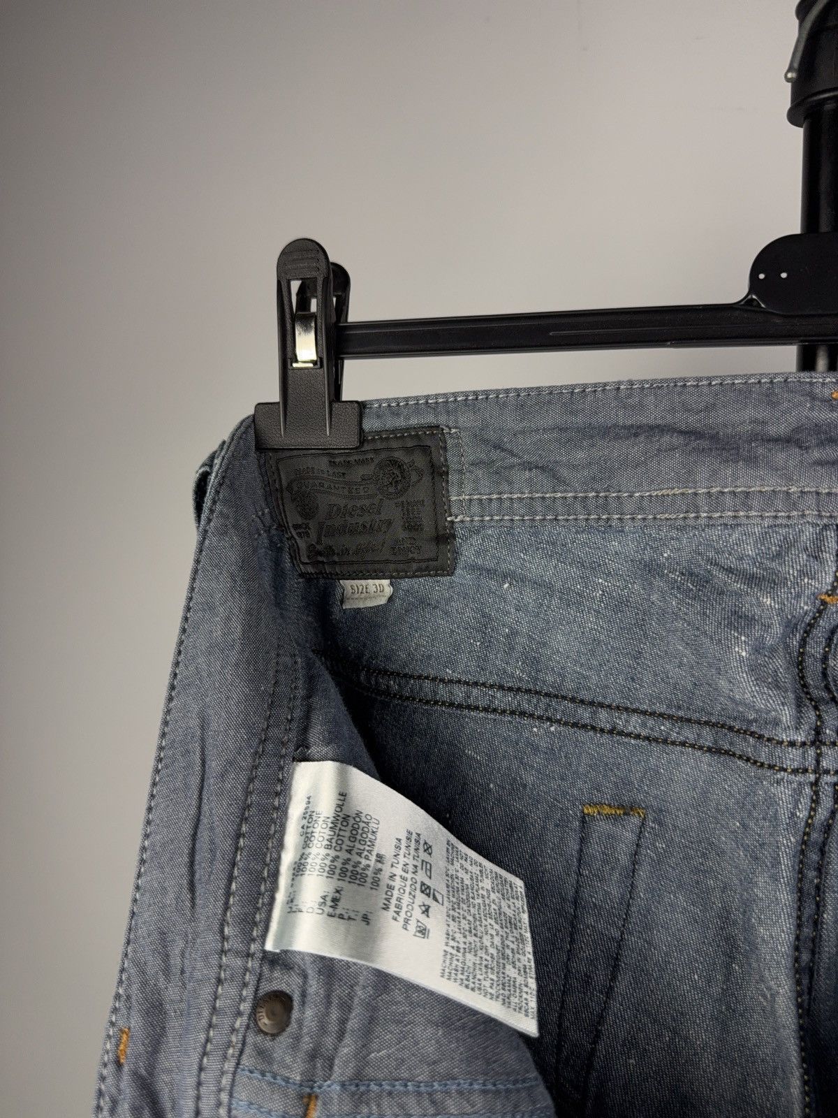 Diesel Diesel Vintage Denim Long Shorts Y2K Blue Jean 00s Italy Size US 30 / EU 46 - 11 Thumbnail