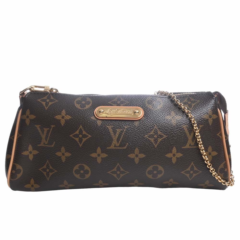 Louis Vuitton Monogram Eva Chain Shoulder Bag Brown