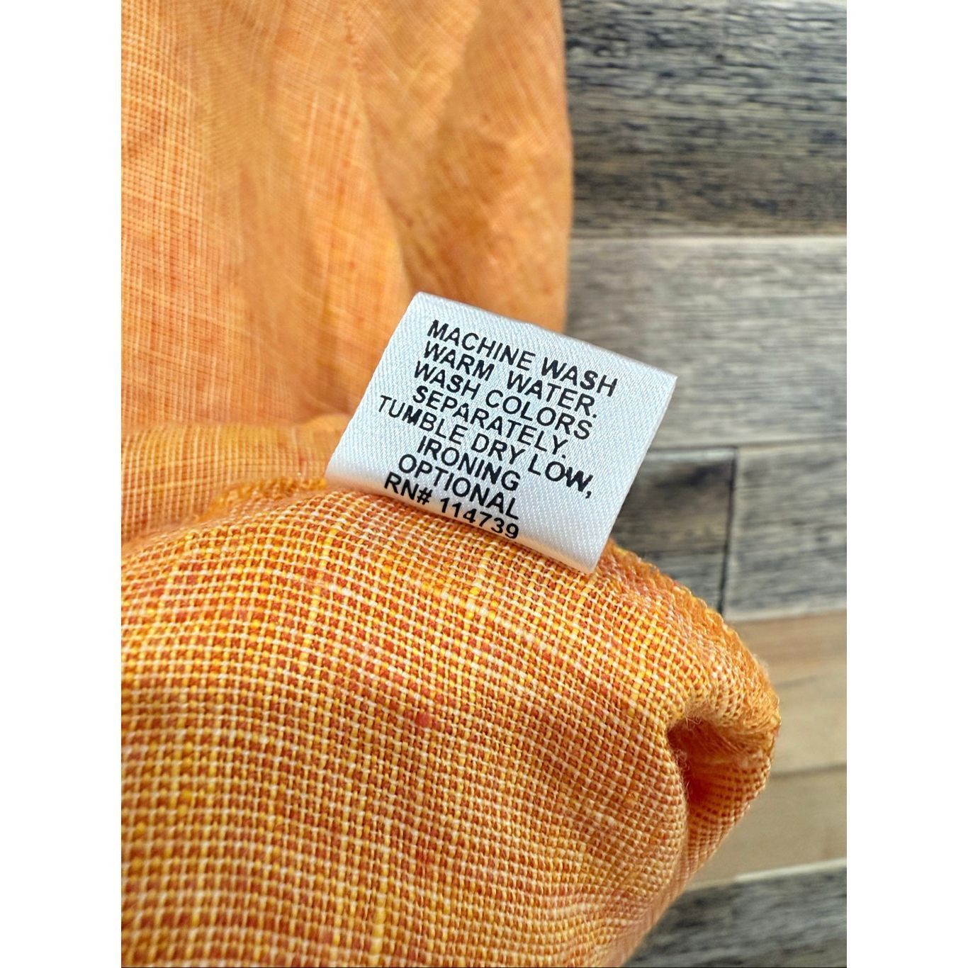 FLAX Flax orange linen short sleeve top v neck size medium Size M / US 6-8 / IT 42-44 - 6 Thumbnail