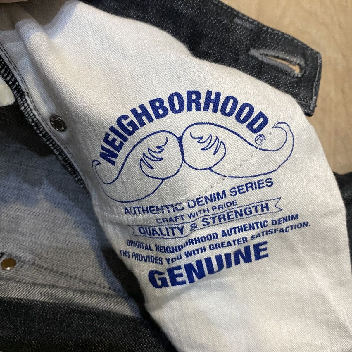 Japanese Brand × Neighborhood Neighborhood Rigid Narrow Denim 14oz Japan Selvedge Size US 30 / EU 46 - 7 Thumbnail