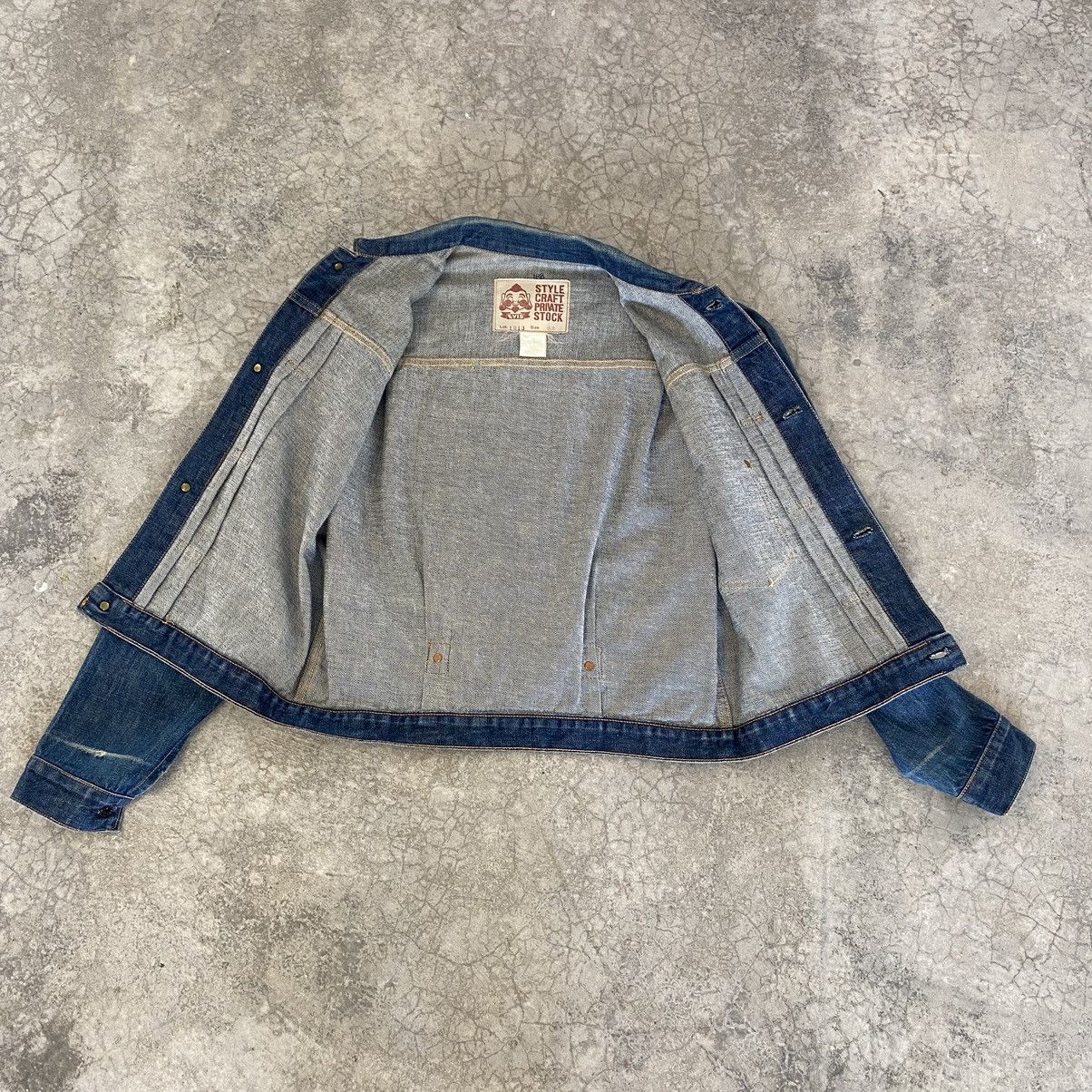 Evisu VTG 90’s Evis Type 1 Cinch Back Pleated Denim Jacket Size US S / EU 44-46 / 1 - 20 Thumbnail