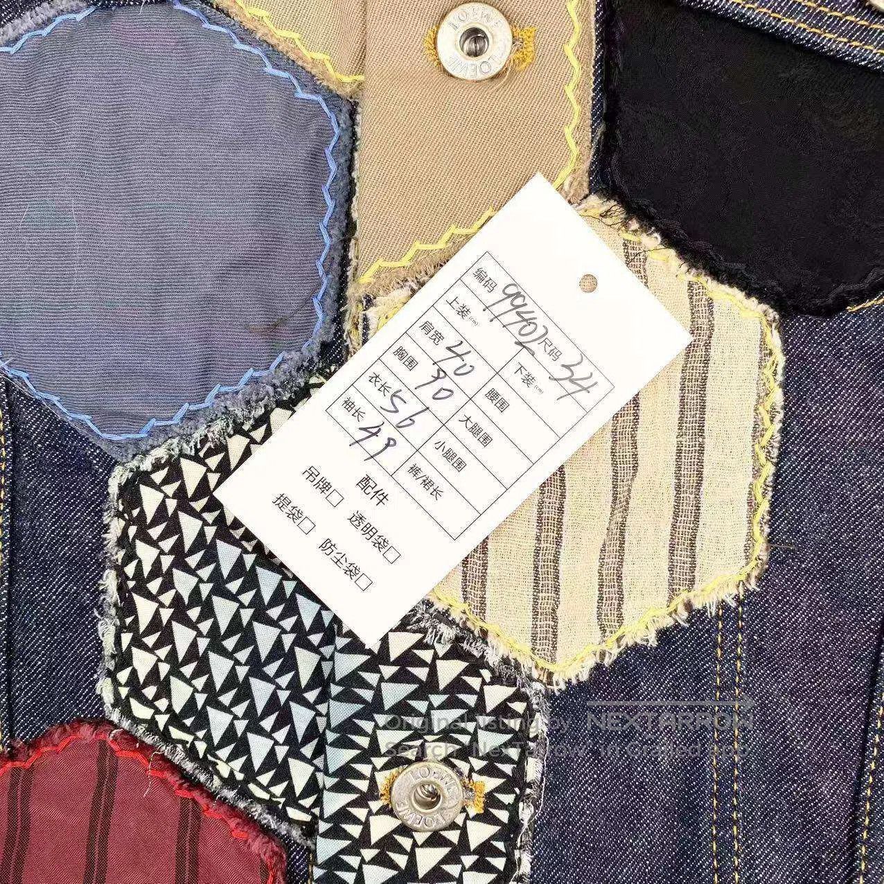 Loewe Loewe Asymmetrical patched denim jacket| Size XXS / US 00 / IT 34 - 6 Thumbnail