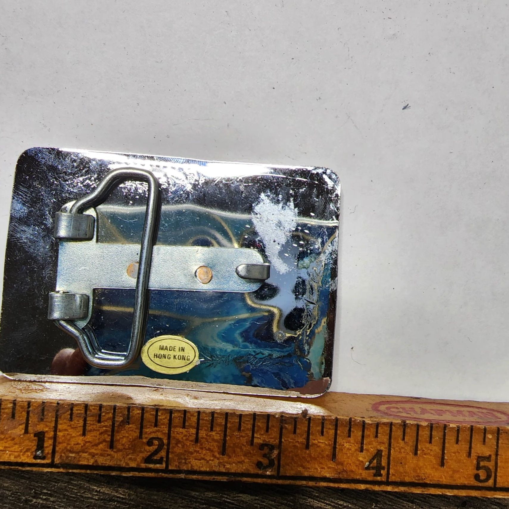 Vintage Rodeo Belt Buckle Stainless Gold Silver Tone Western Texas Longhorn Steer Bull Mens Belt Buckle Sta inless Steel Silver Tone Cowboy Western Buckle Size ONE SIZE - 3 Thumbnail