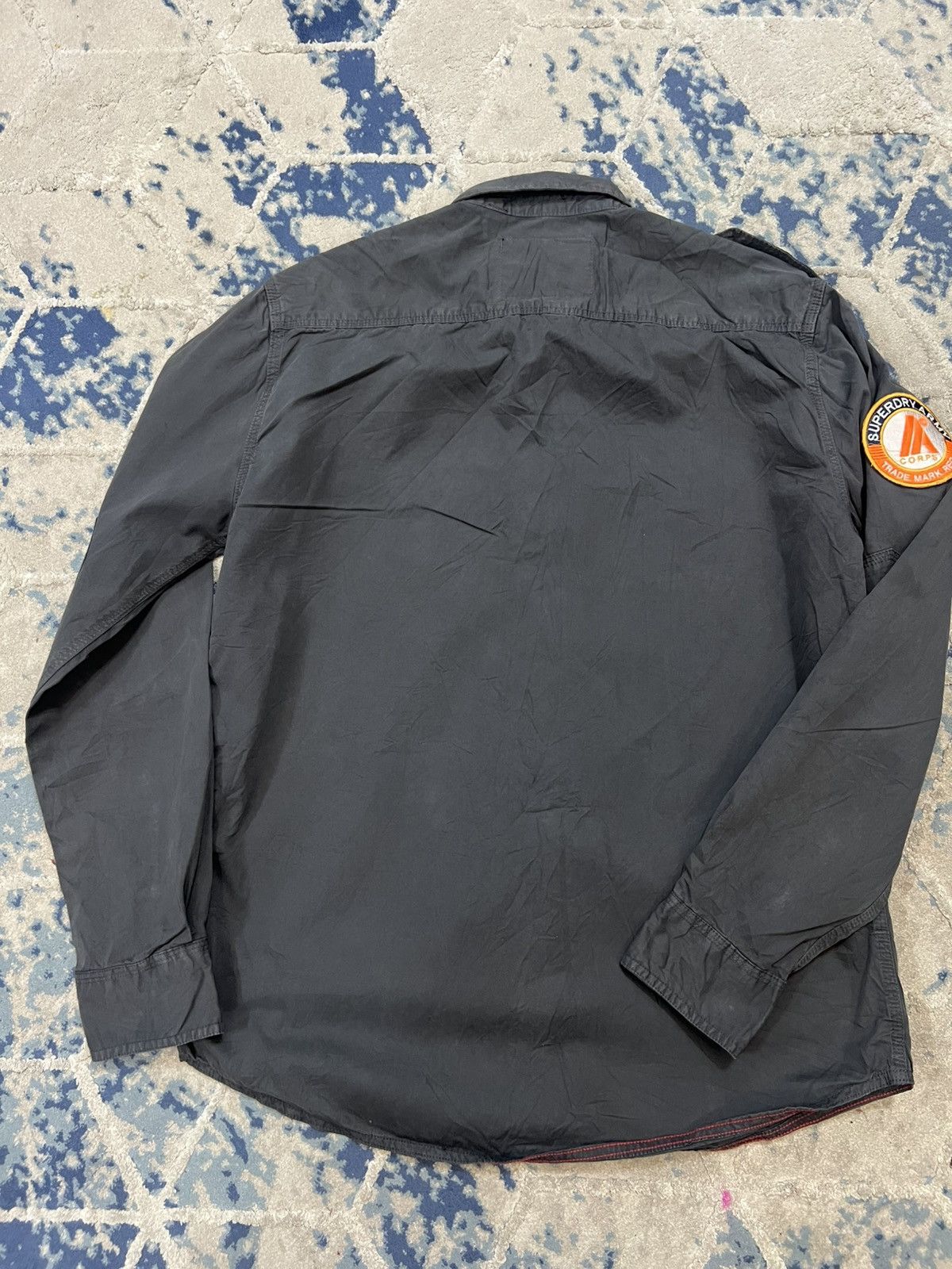 Superdry Superdry Army Military Issue Fit Shirt Size US XL / EU 56 / 4 - 4 Thumbnail