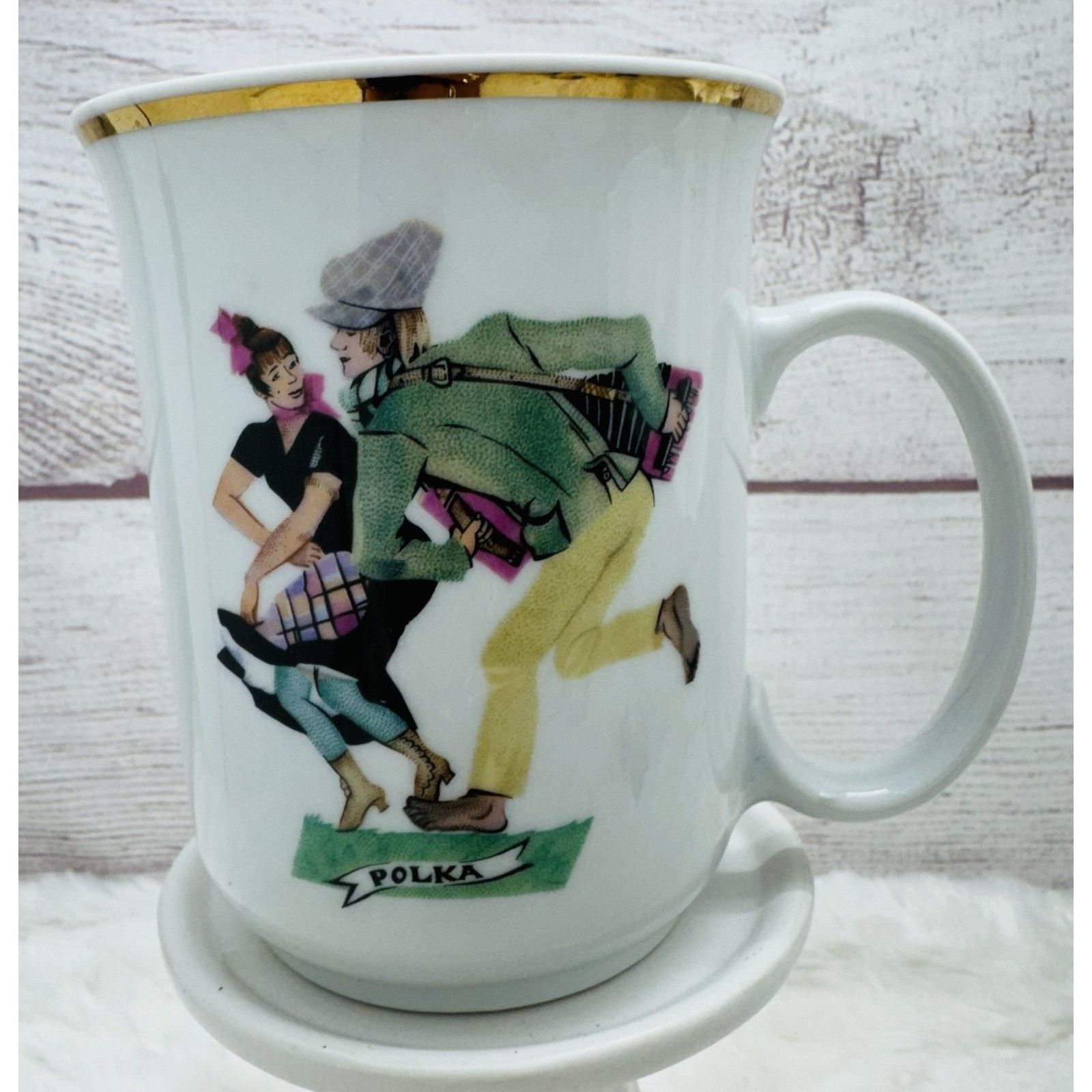 Other Favolina Poland Porcelain Coffee Mug Cup Polish Couple Danci Size ONE SIZE - 4 Thumbnail