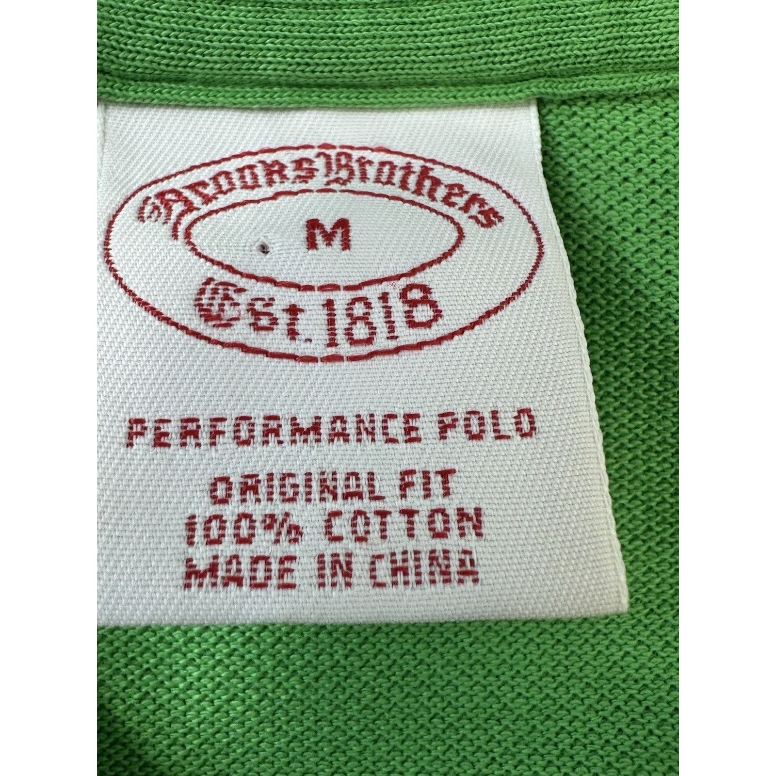 Brooks Brothers Brooks Brothers Polo Shirt Men's Medium Green Performance Size US M / EU 48-50 / 2 - 7 Thumbnail