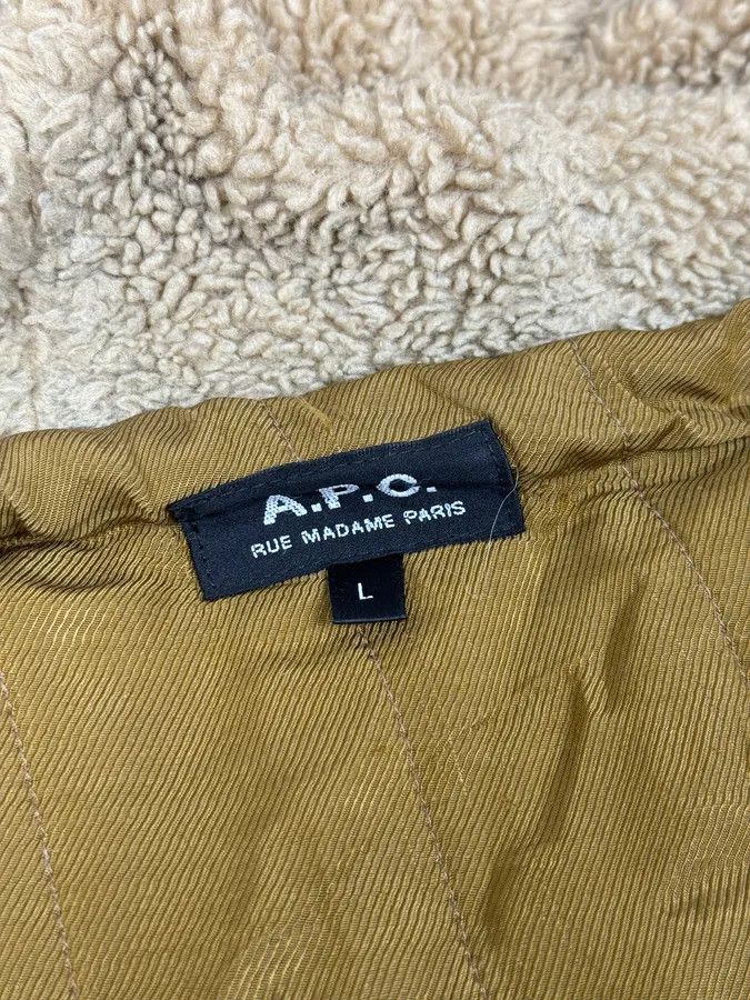 A.P.C. A.P.C. Military Camo Green Fox Fur Hooded Jacket Size US L / EU 52-54 / 3 - 11 Thumbnail