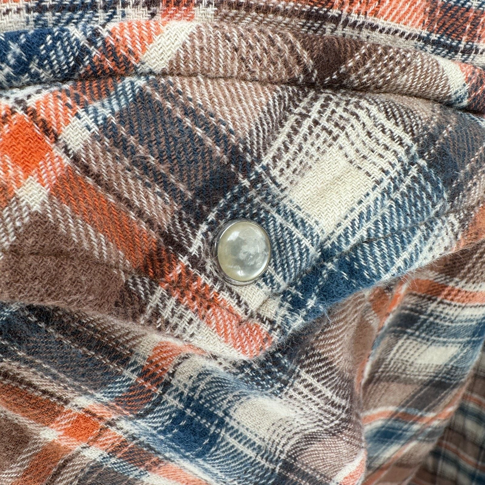 Wrangler Vtg Wrangler Flannel Shirt Men’s M Brown Plaid Pearl Snap Size US M / EU 48-50 / 2 - 4 Thumbnail