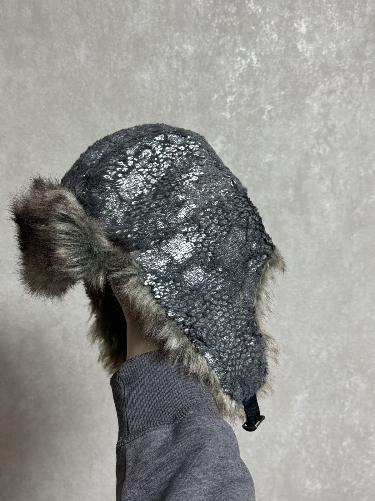 Hysteric Glamour × Vintage Vintage Hype Trapper Fur Y2K Fluffy Hat Ushanka Faux USA Size ONE SIZE - 6 Thumbnail