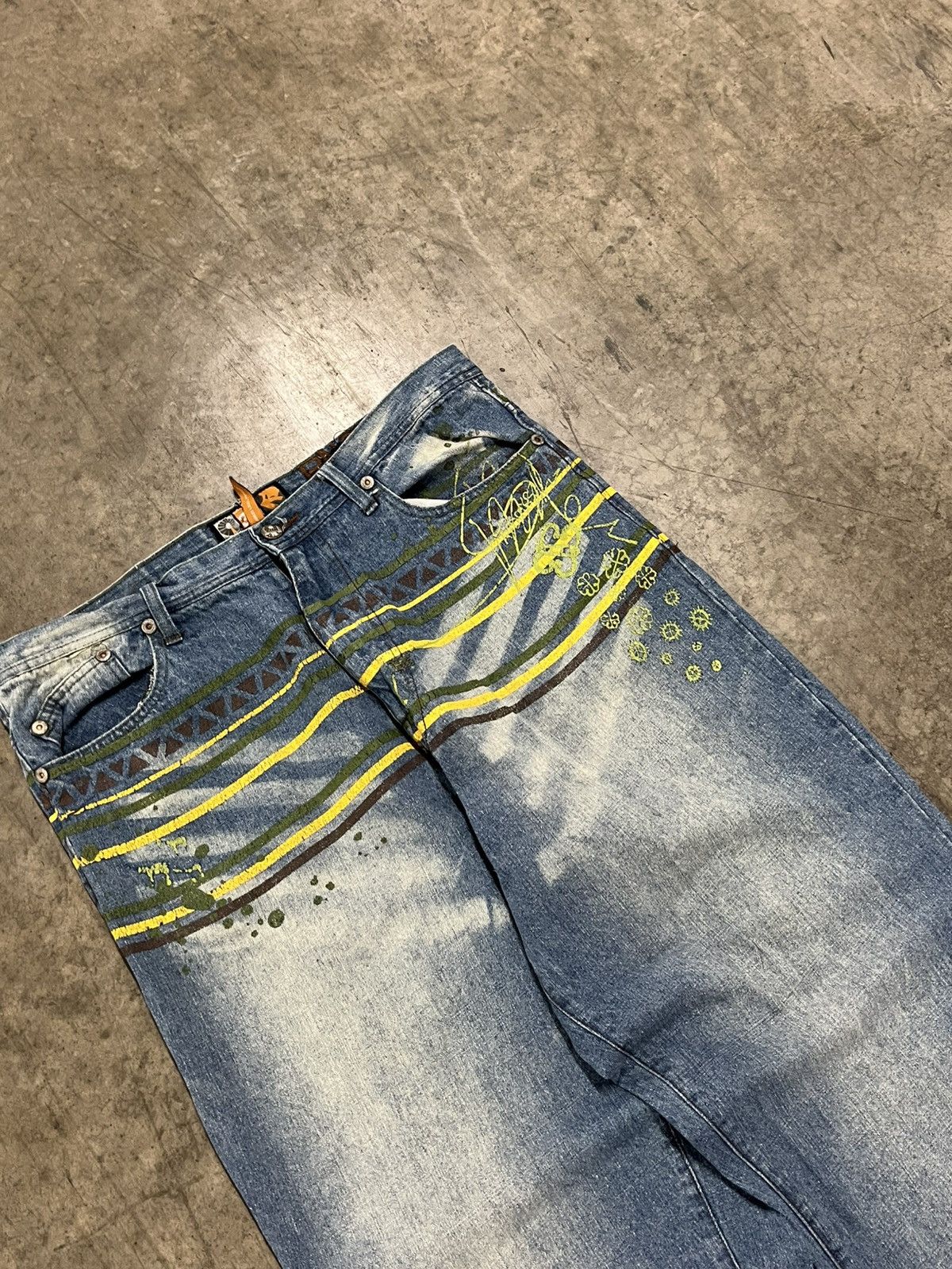 Akademiks × Vintage Y2k Akademics baggy fit wide leg denim hype rare skater Size US 36 / EU 52 - 4 Thumbnail