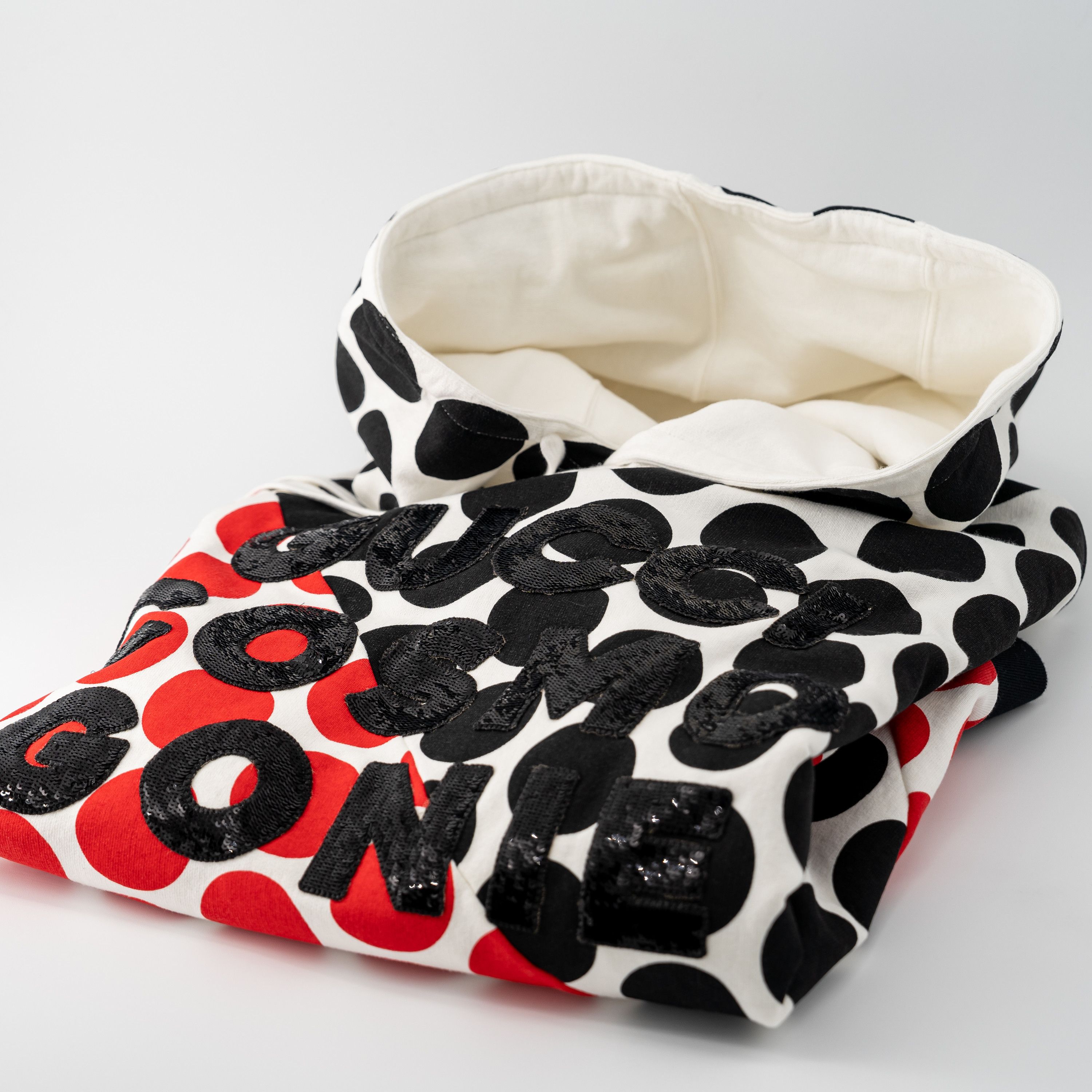 Gucci M - Gucci Cosmogonie Hoodie Sequins Polka Dot Red Black Size US M / EU 48-50 / 2 - 4 Thumbnail
