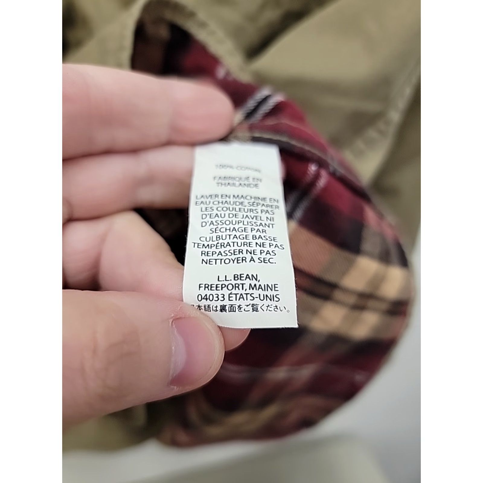 Vintage VINTAGE LL Bean Shirt Jacket Shacket L Men's Green Flannel Lined Cotton Button-Up Long Sleeve Size L Size US L / EU 52-54 / 3 - 6 Thumbnail