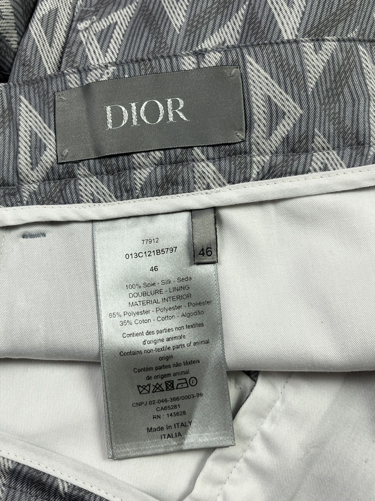Dior Dior Silk Monogram Shorts Size 46 Grey Patterned Luxury 🇮🇹 Size US 30 / EU 46 - 11 Thumbnail