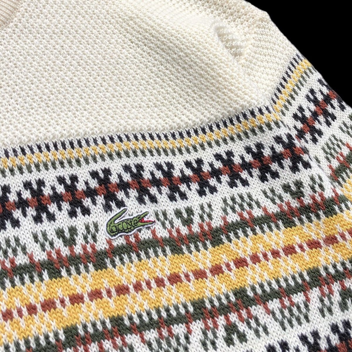 Lacoste Vintage Lacoste Knitted Sweatshirt Made In Japan 🇯🇵 Size US M / EU 48-50 / 2 - 5 Thumbnail