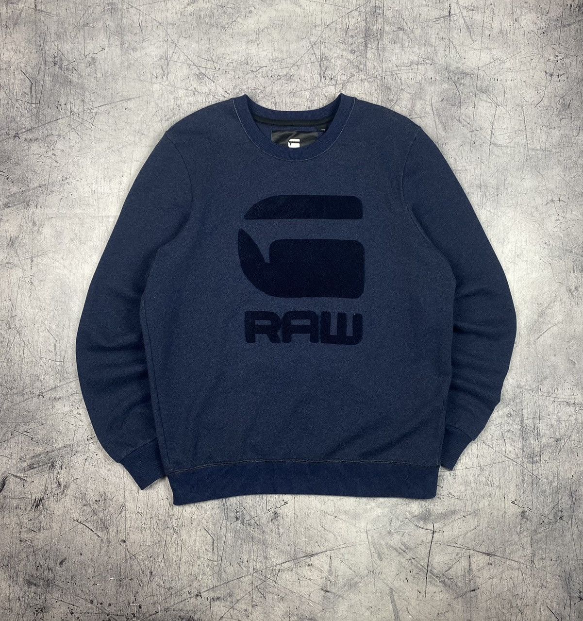 G-Star G-Star RAW Yster Big Logo Crewneck Sweatshirt Size US XL / EU 56 / 4 - 2 Thumbnail