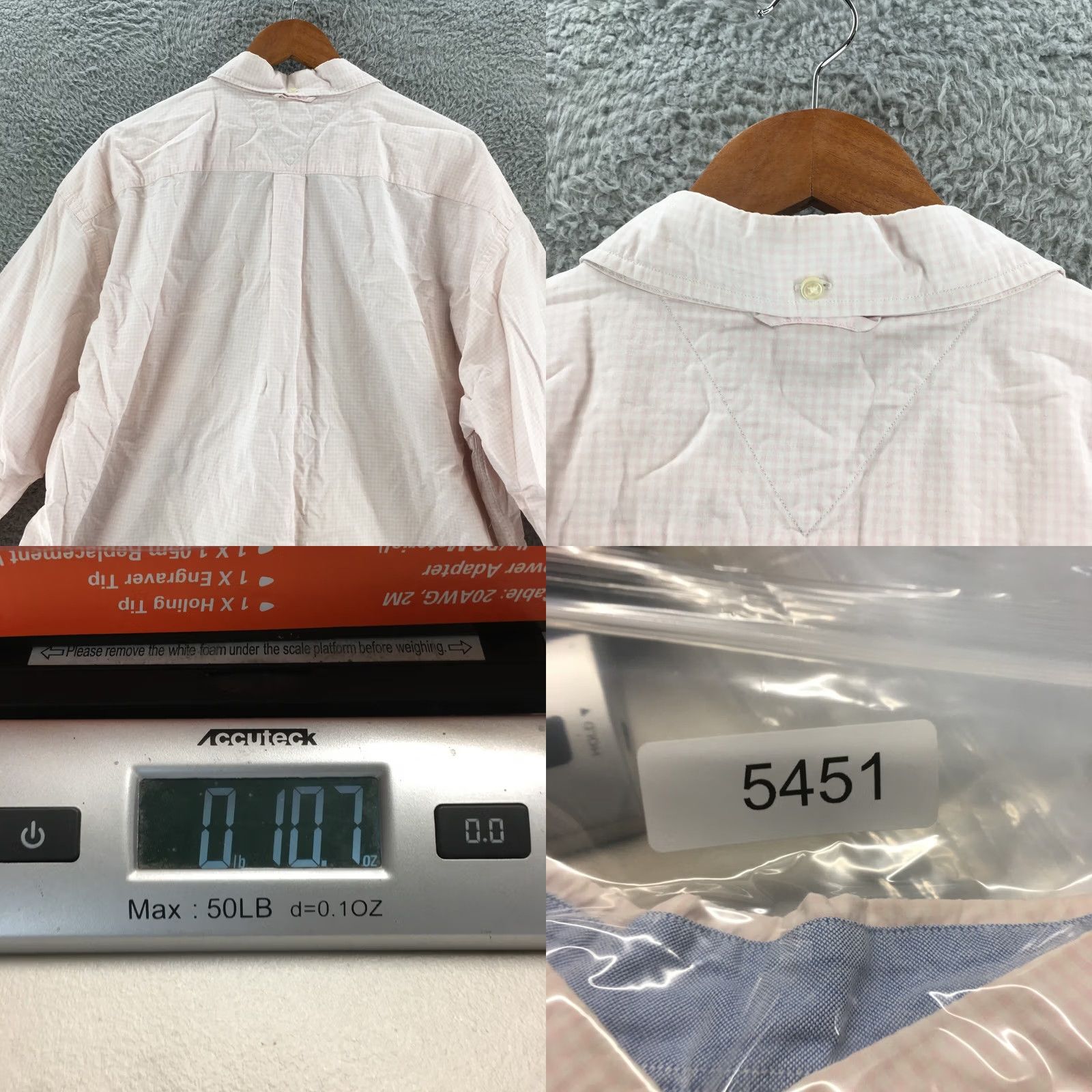 Tommy Hilfiger Tommy Hilfiger Shirt Mens Xxl Pink Cotton Long Sleeve Gingham Collar Button Down Size US XXL / EU 58 / 5 - 8 Thumbnail
