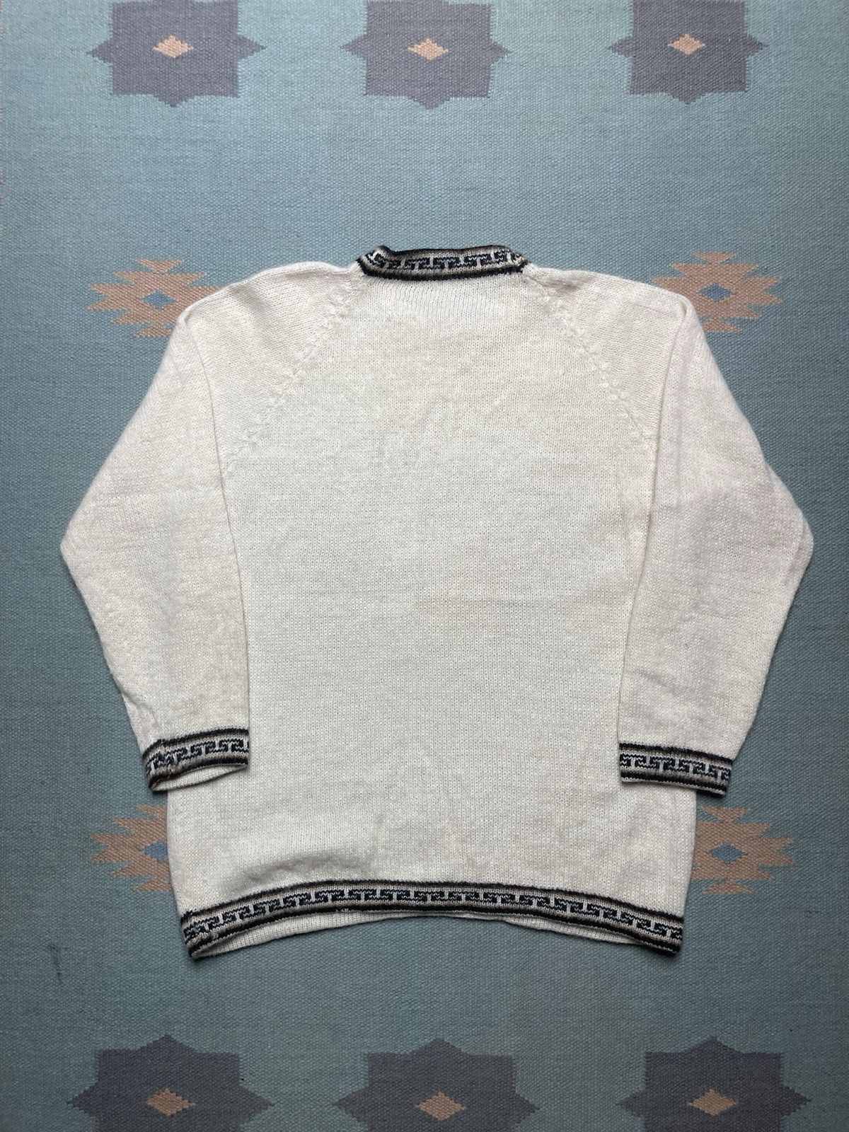 Vintage knit sweater angora? fuzzy soft Icelandic Nordic adult XL Size XL / US 12-14 / IT 48-50 - 5 Thumbnail