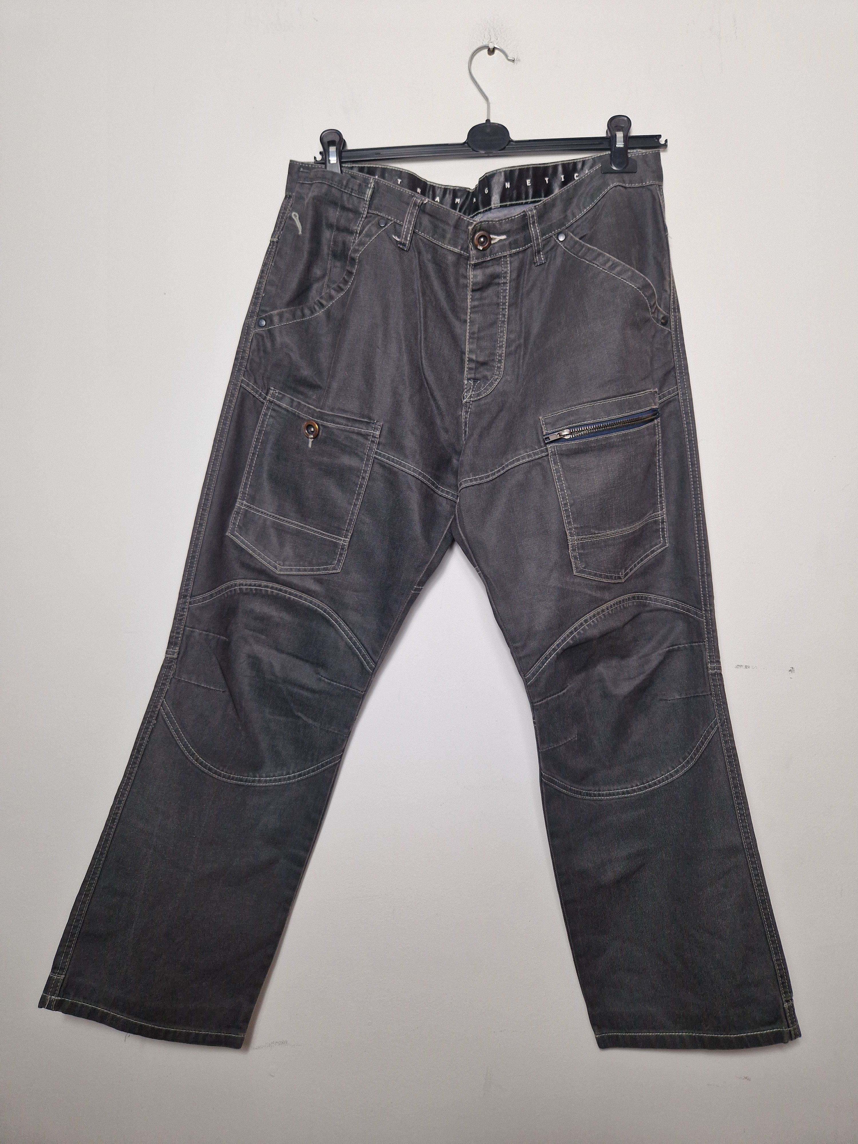 Japanese Brand × Vintage Ultramagnetic vintage y2k japanese cargo double knee pants Size US 36 / EU 52 - 1 Thumbnail