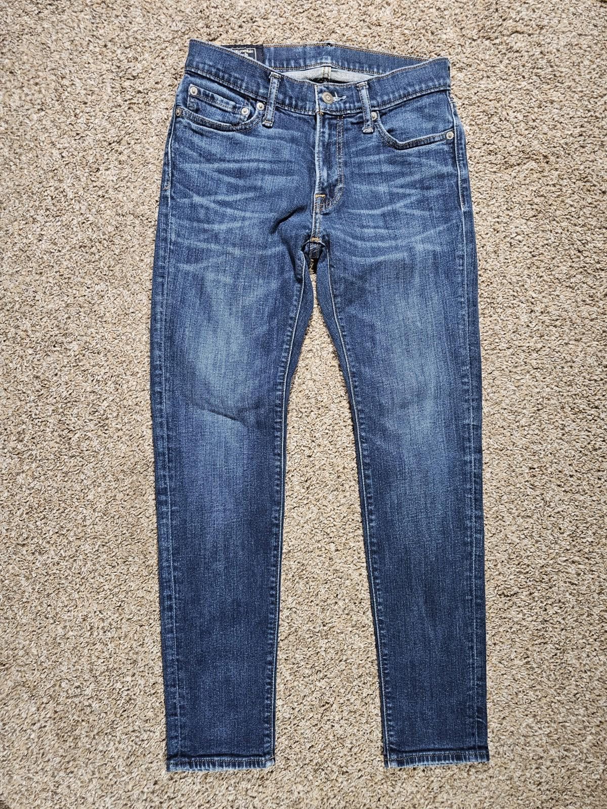 Abercrombie & Fitch Abercrombie & Fitch Felix Super Slim Stretch 28x30(28) Jeans Size US 28 / EU 44 - 1 Thumbnail