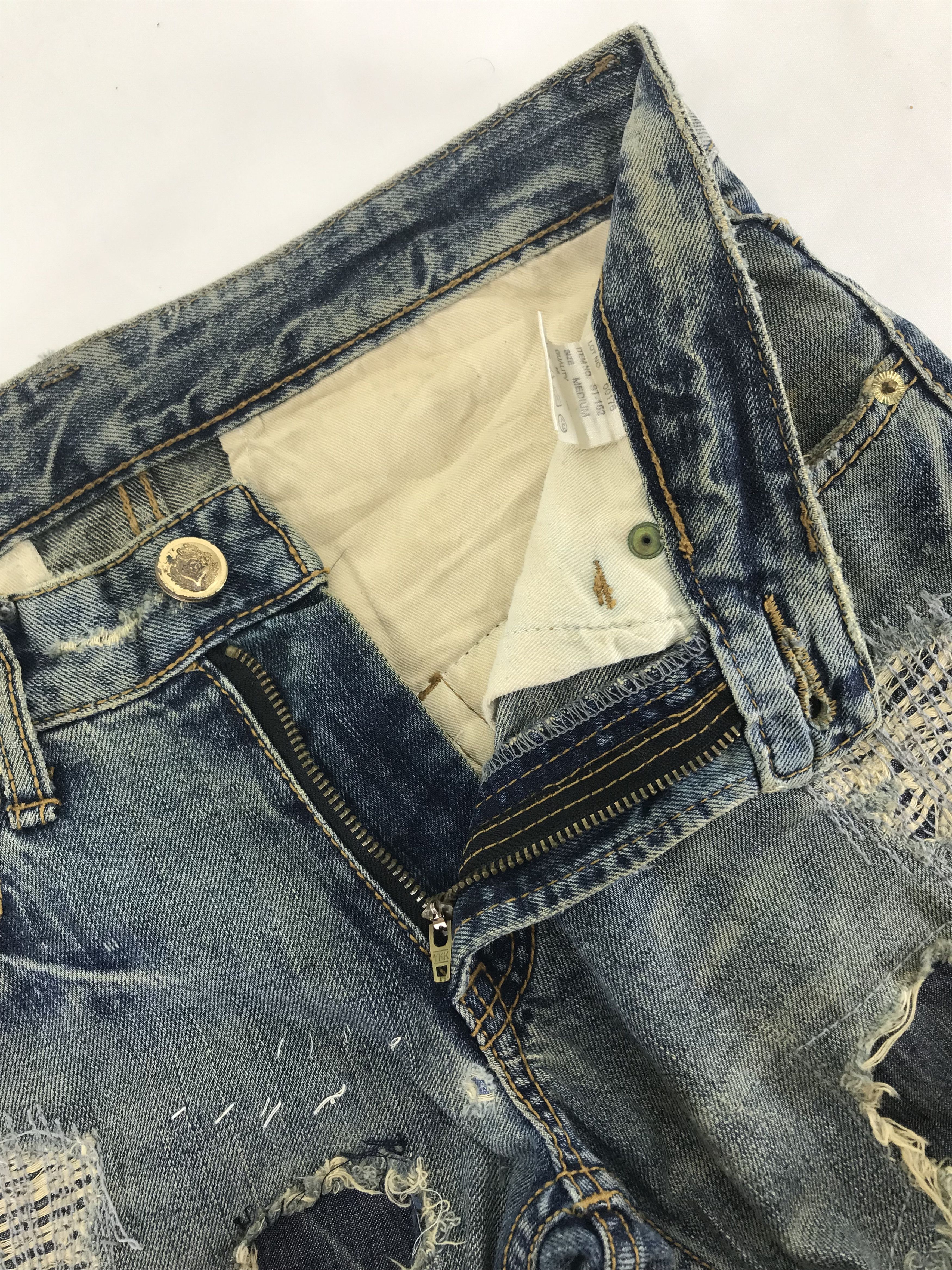 If Six Was Nine Vintage Japanese Distressed Design Jeans Size US 31 - 11 Thumbnail