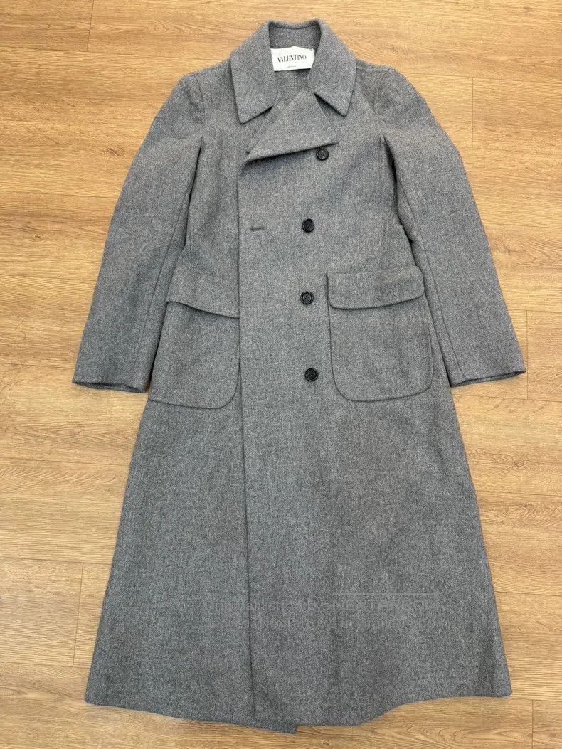 Valentino Valentino Gray wool coat Size S / US 4 / IT 40 - 1 Thumbnail