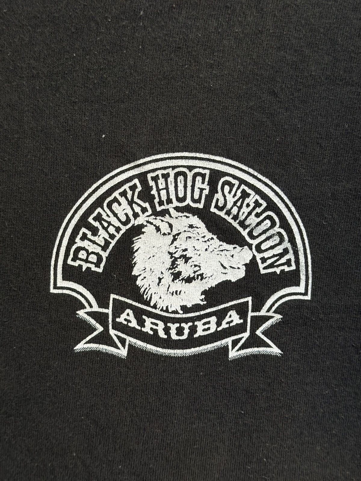 Vintage Vintage Black Hog Saloon Aruba Faded Tee Size US XL / EU 56 / 4 - 6 Thumbnail
