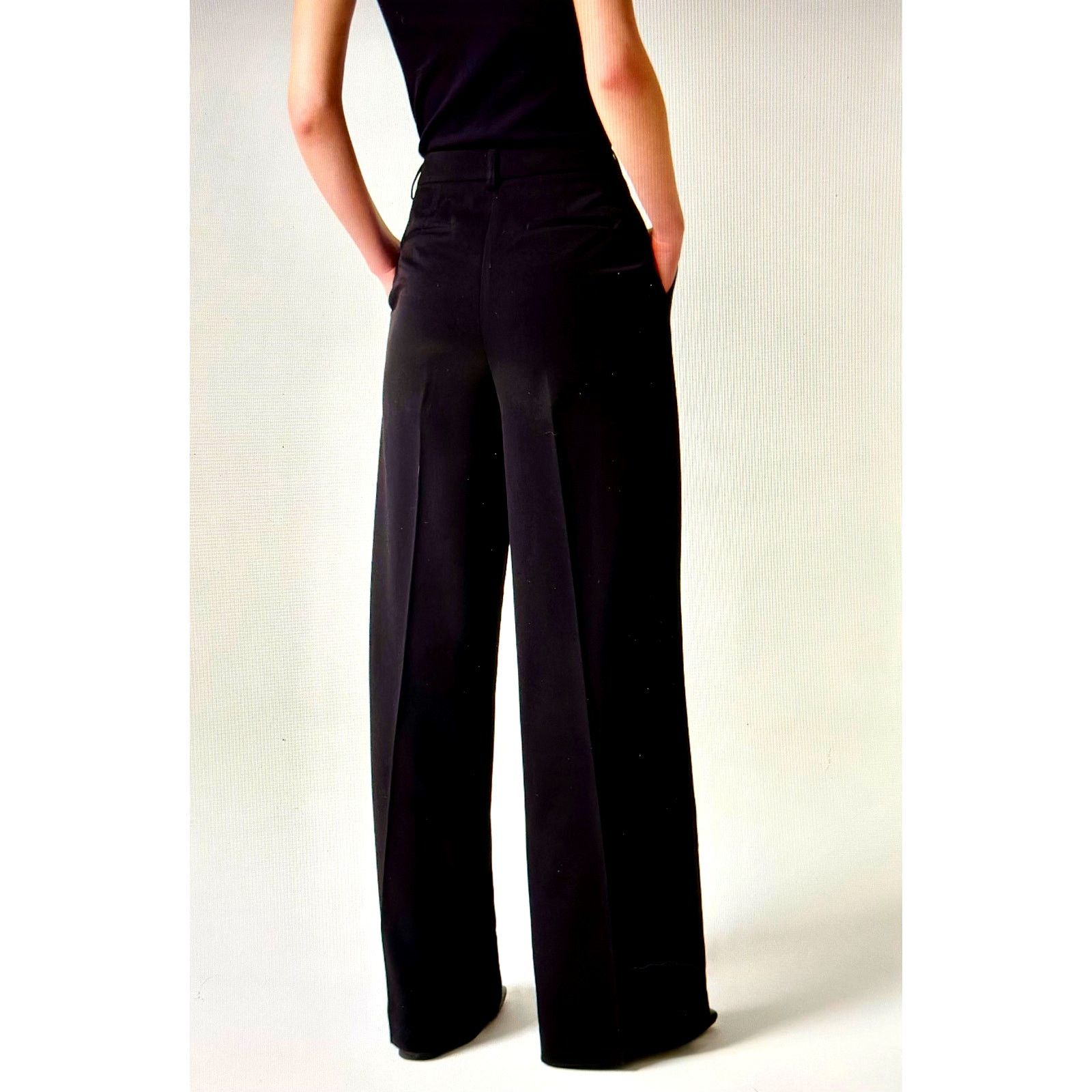 PIOMBO MP Piombo High Rise Wide Leg Jeans Black size 4 Size 27" / US 4 / IT 40 - 14 Thumbnail