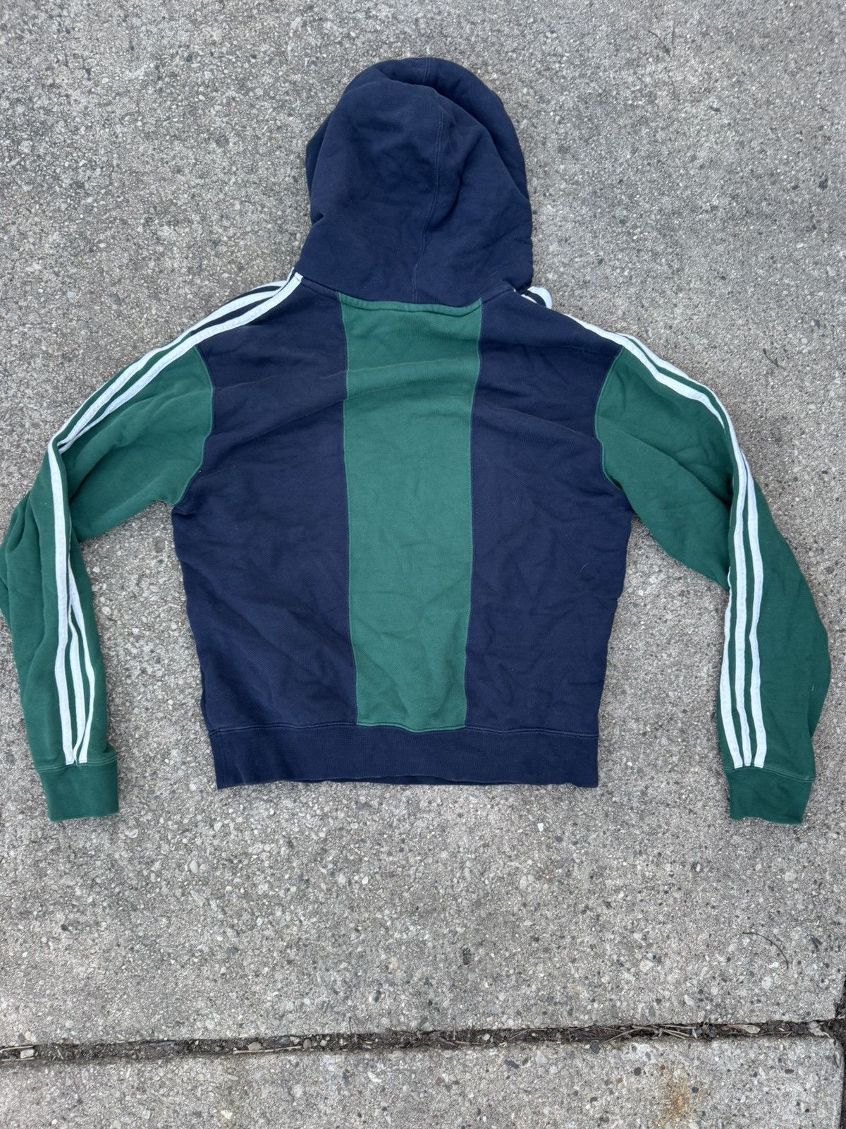 Adidas × Vintage Green blue pinstripe adidas sweater Size US M / EU 48-50 / 2 - 2 Thumbnail