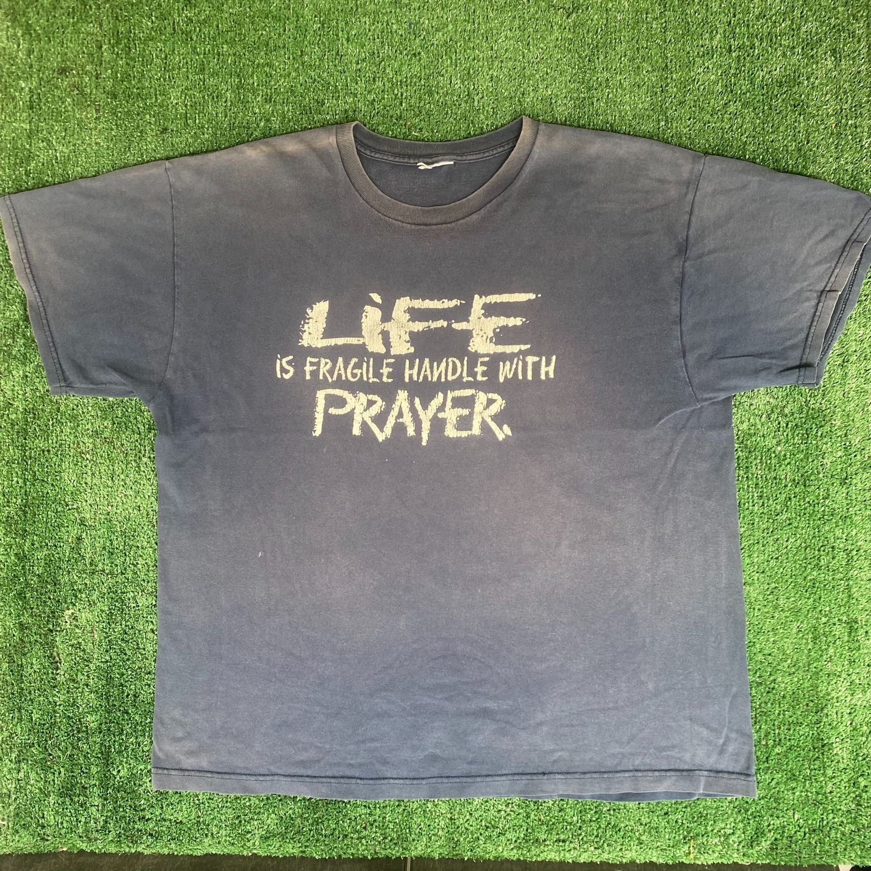 Vintage Jesus Funny Humor Shirt Vintage Y2K Ironic God Christian Tee Size US L / EU 52-54 / 3 - 1 Thumbnail