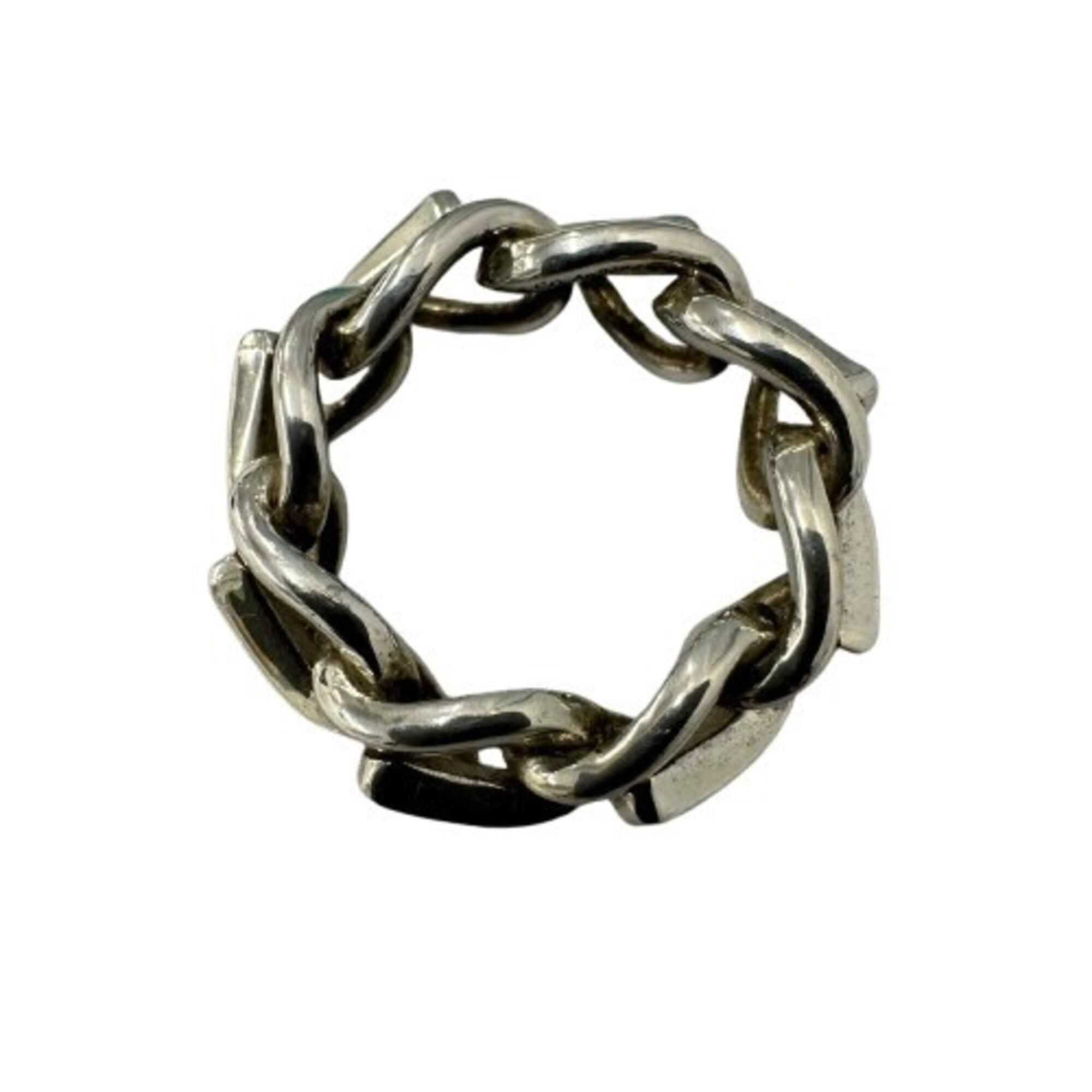 Tiffany & Co. Tiffany & Co. Forgelink SV925 Ring, Silver, Size 12 Size ONE SIZE - 1 Thumbnail