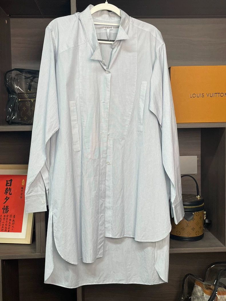 Loewe LOEWE Light-colored striped long-sleeved shirt Size XS / US 0-2 / IT 36-38 - 1 Thumbnail