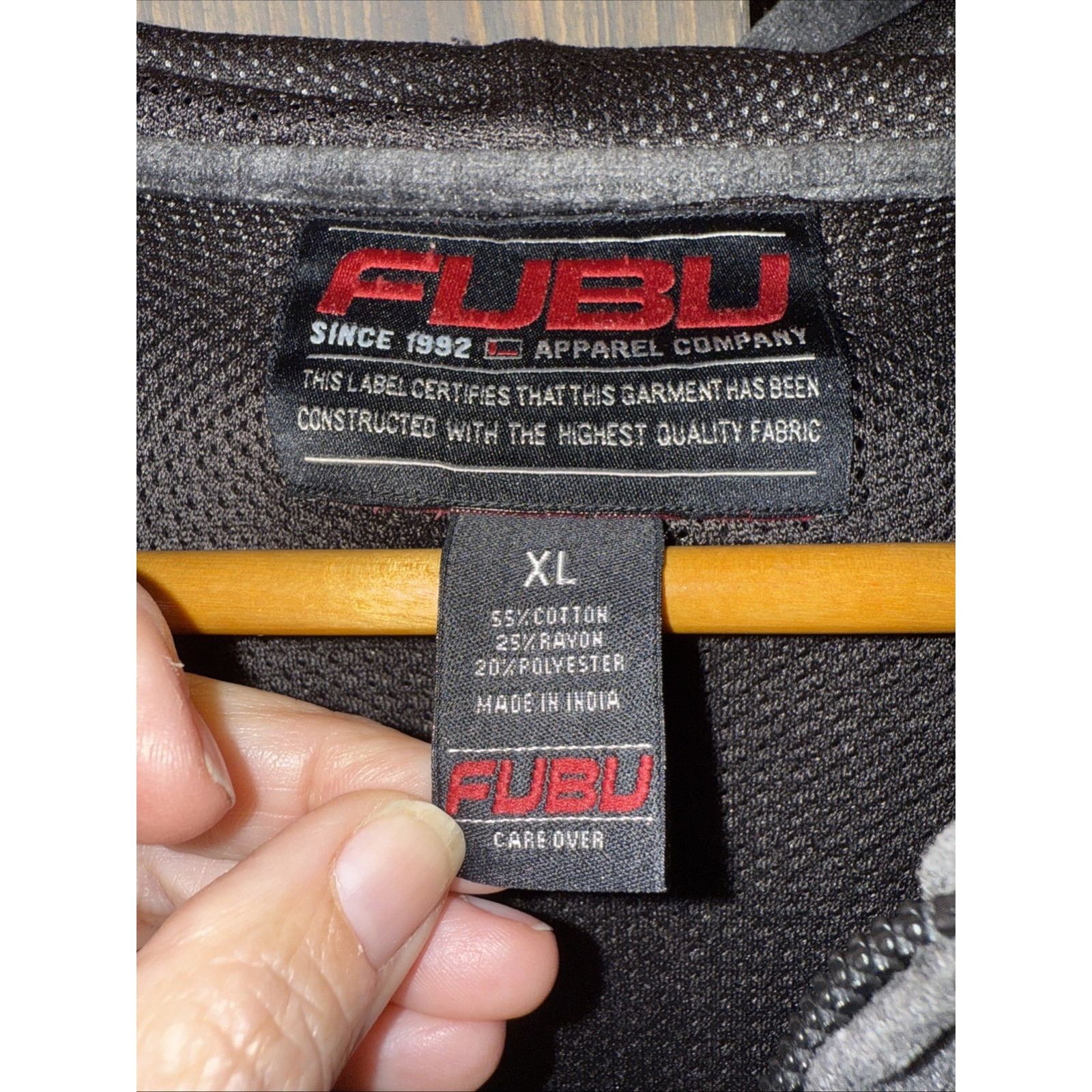 Fubu FUBU Vintage Velour Jacket Men’s Size XL Hip Hop Y2K Hoodie Size US XL / EU 56 / 4 - 5 Thumbnail