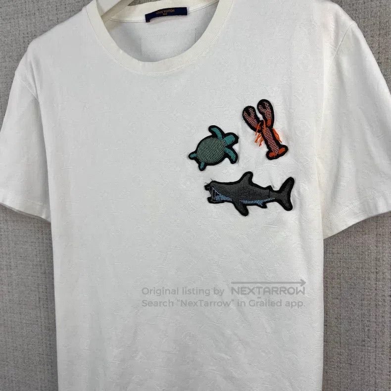 Louis Vuitton Louis Vuitton Ocean beaded animal pattern crew neck short Size US L / EU 52-54 / 3 - 2 Thumbnail